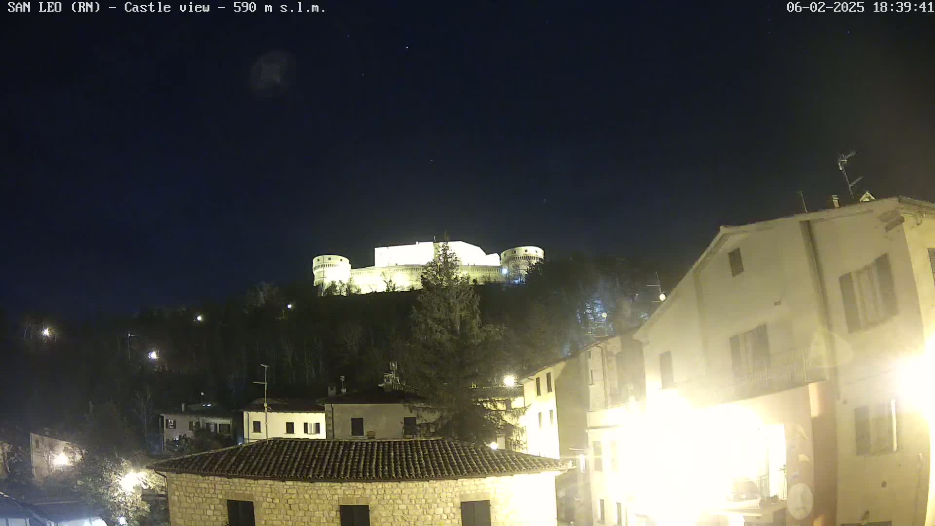 San Leo, Renaissance Fortress Live Cam - Rimini, Emilia-Romagno, Italy