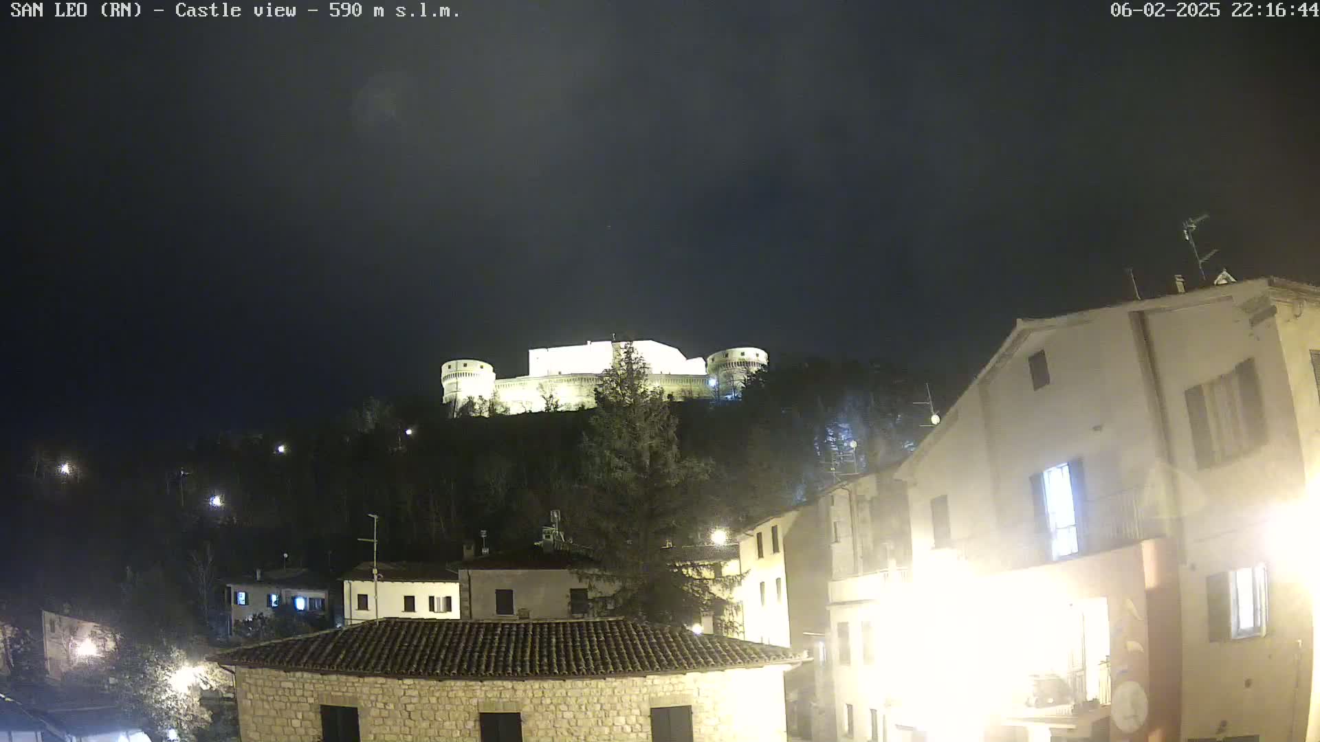 San Leo, Renaissance Fortress Live Cam - Rimini, Emilia-Romagno, Italy
