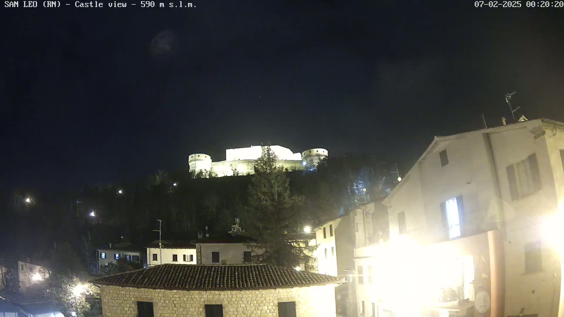 San Leo, Renaissance Fortress Live Cam - Rimini, Emilia-Romagno, Italy