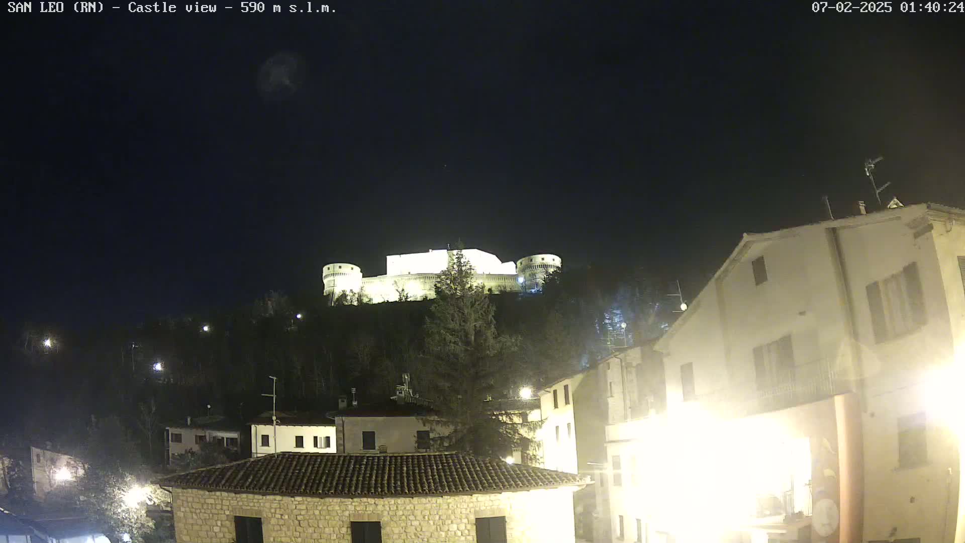 San Leo, Renaissance Fortress Live Cam - Rimini, Emilia-Romagno, Italy