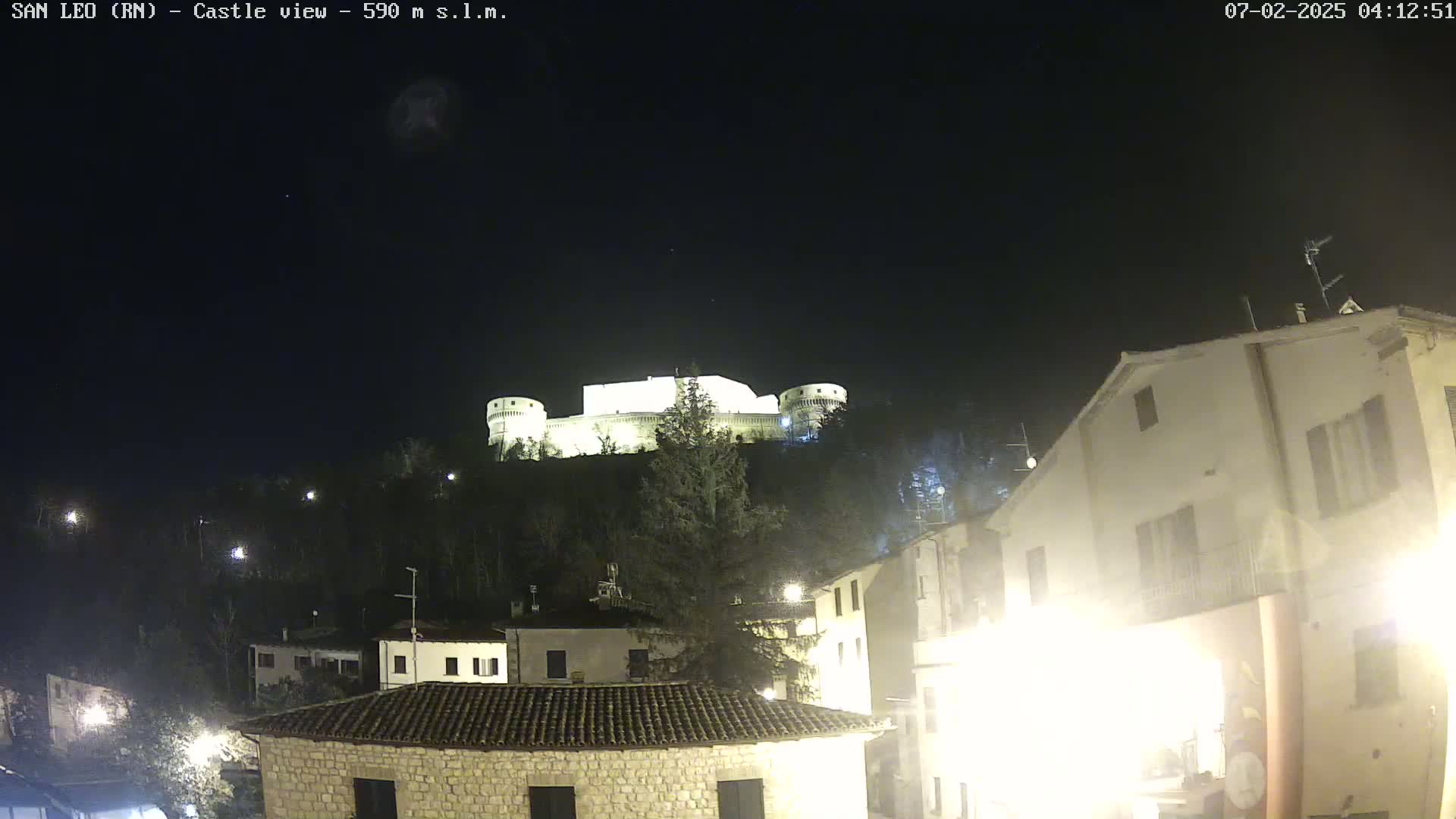 San Leo, Renaissance Fortress Live Cam - Rimini, Emilia-Romagno, Italy