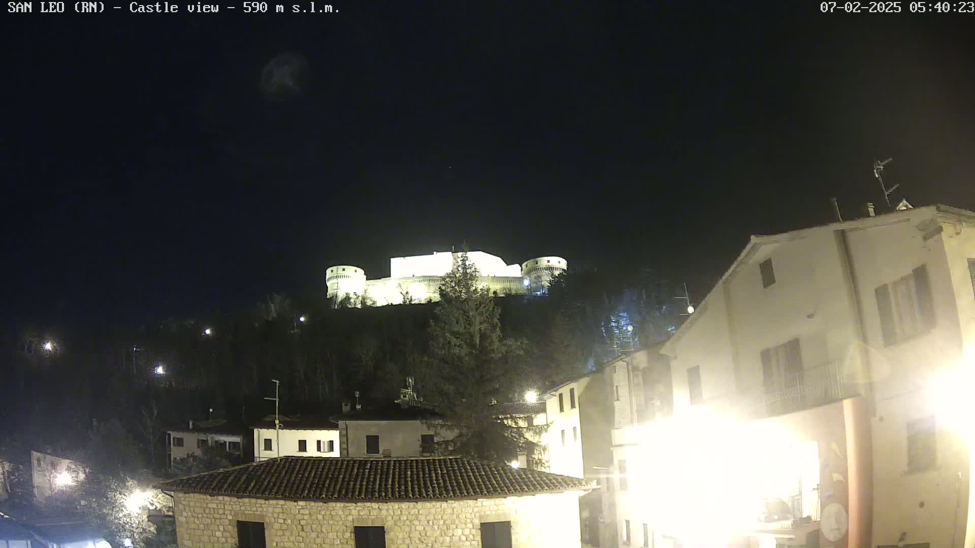 San Leo, Renaissance Fortress Live Cam - Rimini, Emilia-Romagno, Italy