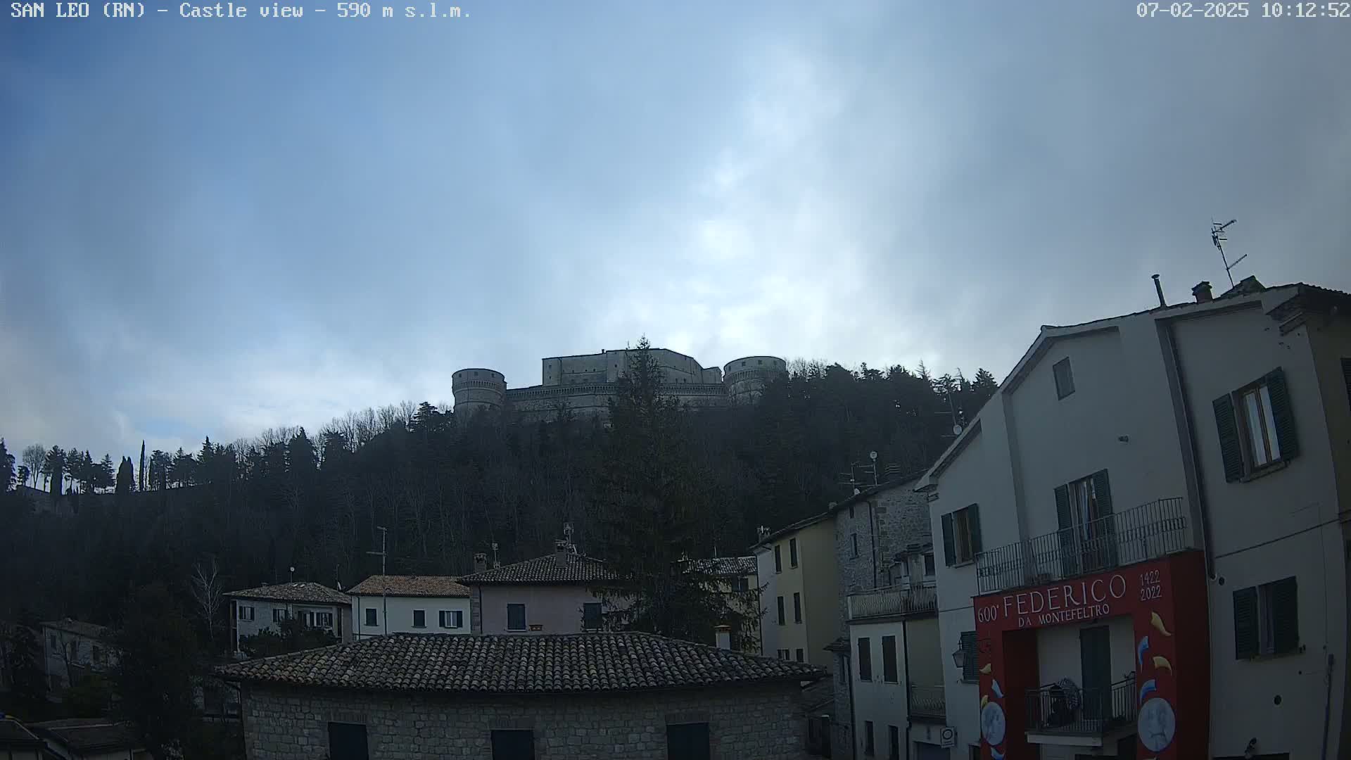 San Leo, Renaissance Fortress Live Cam - Rimini, Emilia-Romagno, Italy