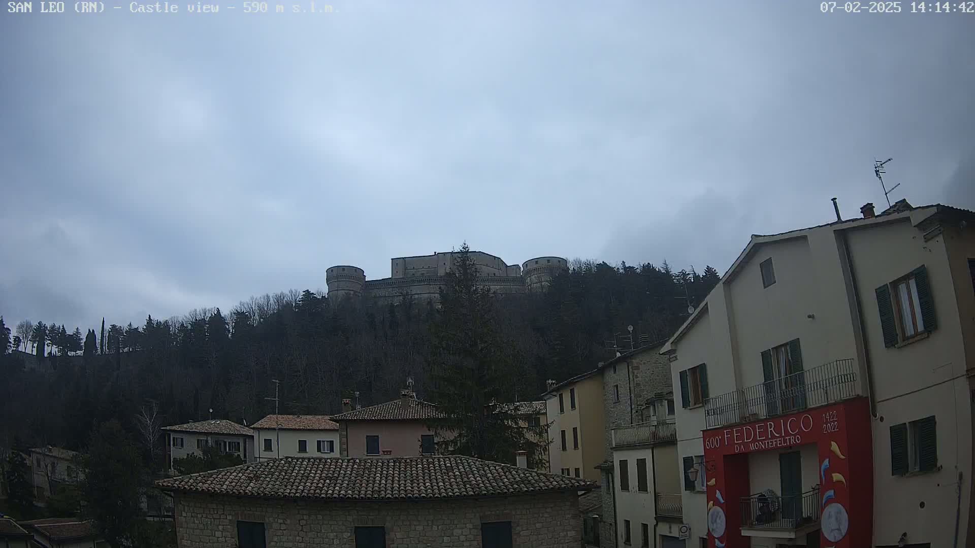 San Leo, Renaissance Fortress Live Cam - Rimini, Emilia-Romagno, Italy