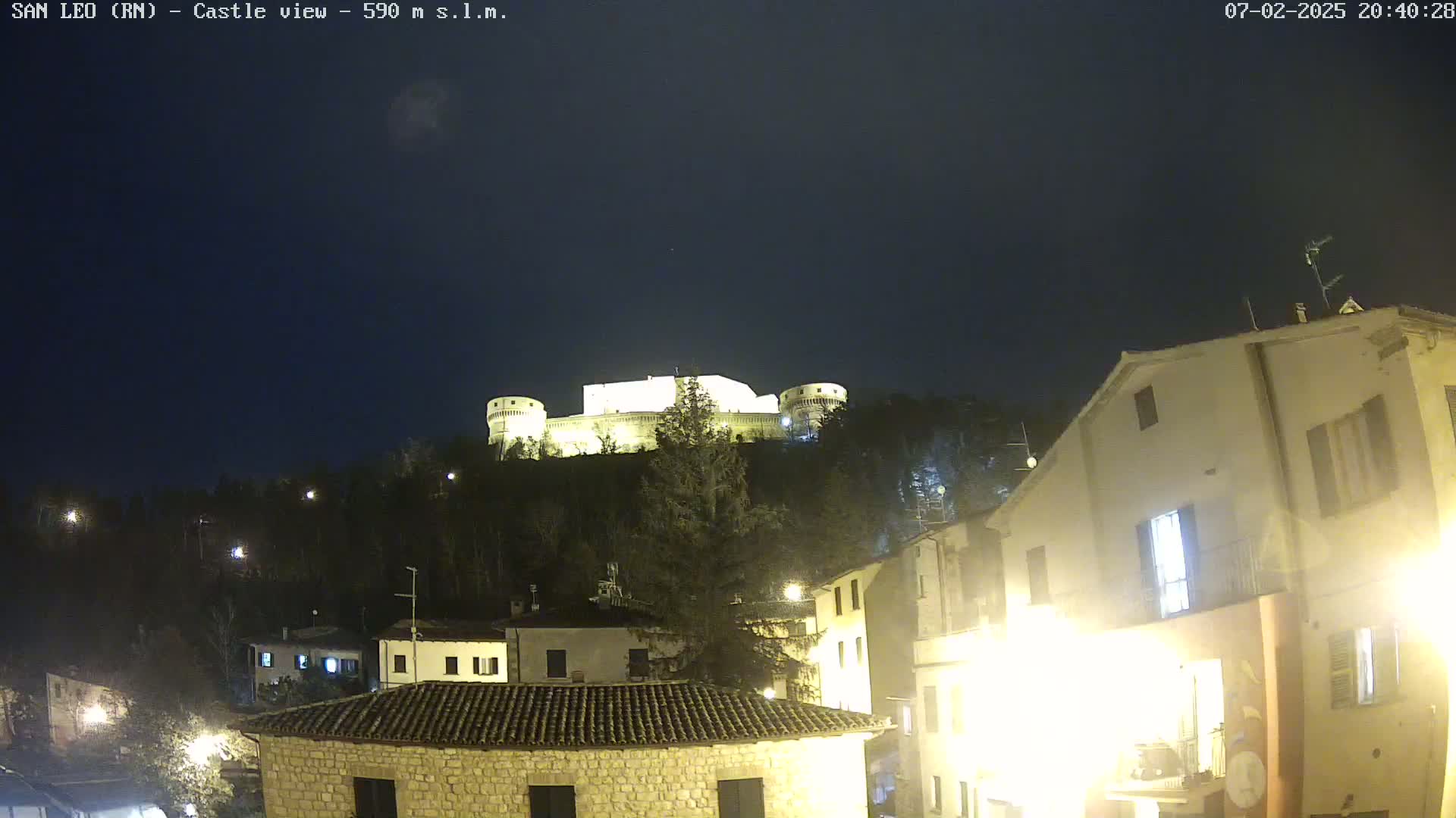 San Leo, Renaissance Fortress Live Cam - Rimini, Emilia-Romagno, Italy