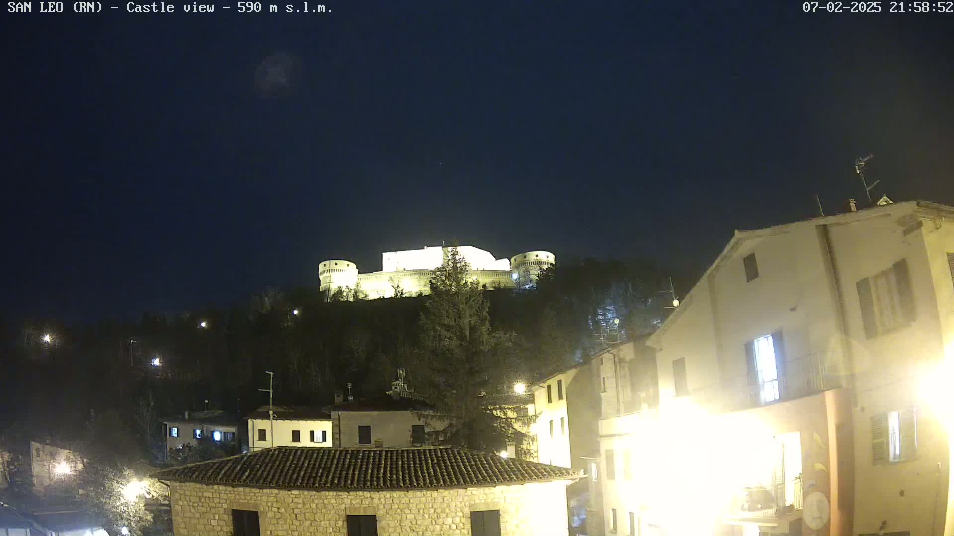 San Leo, Renaissance Fortress Live Cam - Rimini, Emilia-Romagno, Italy