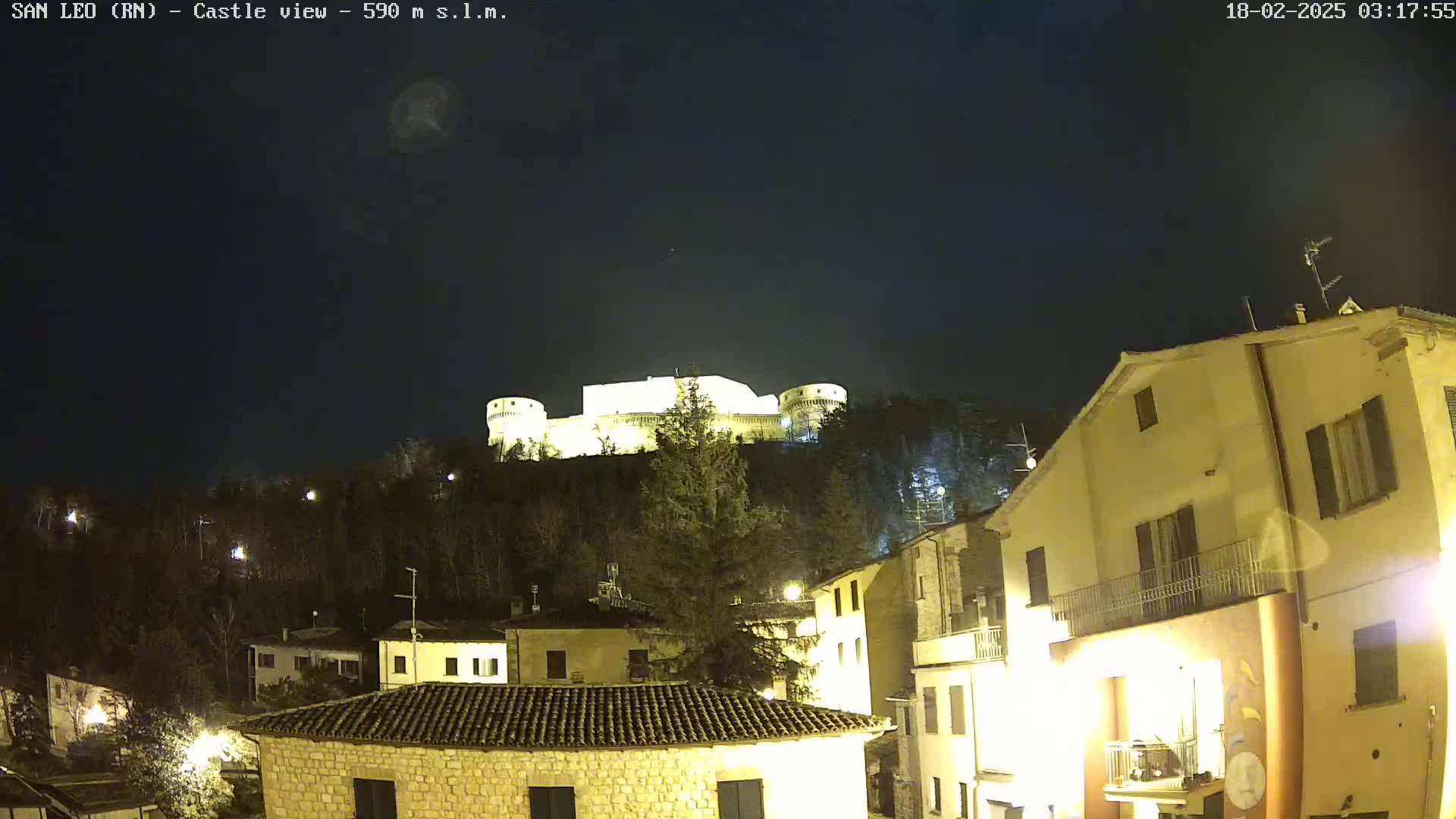 San Leo, Renaissance Fortress Live Cam - Rimini, Emilia-Romagno, Italy