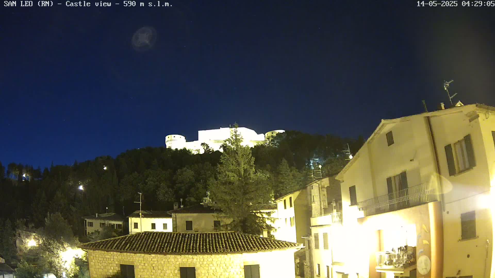 San Leo, Renaissance Fortress Live Cam - Rimini, Emilia-Romagno, Italy