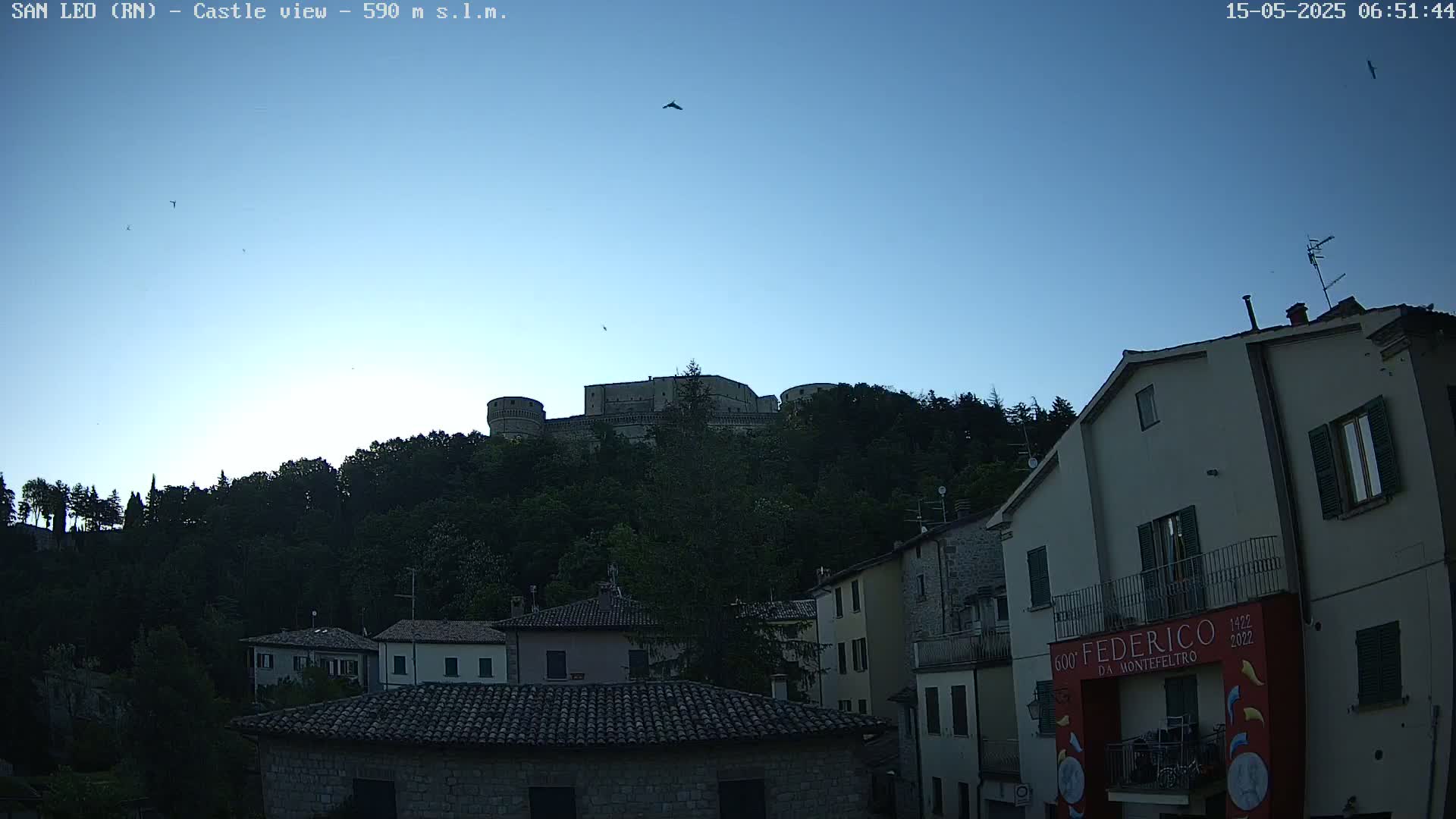 San Leo, Renaissance Fortress Live Cam - Rimini, Emilia-Romagno, Italy