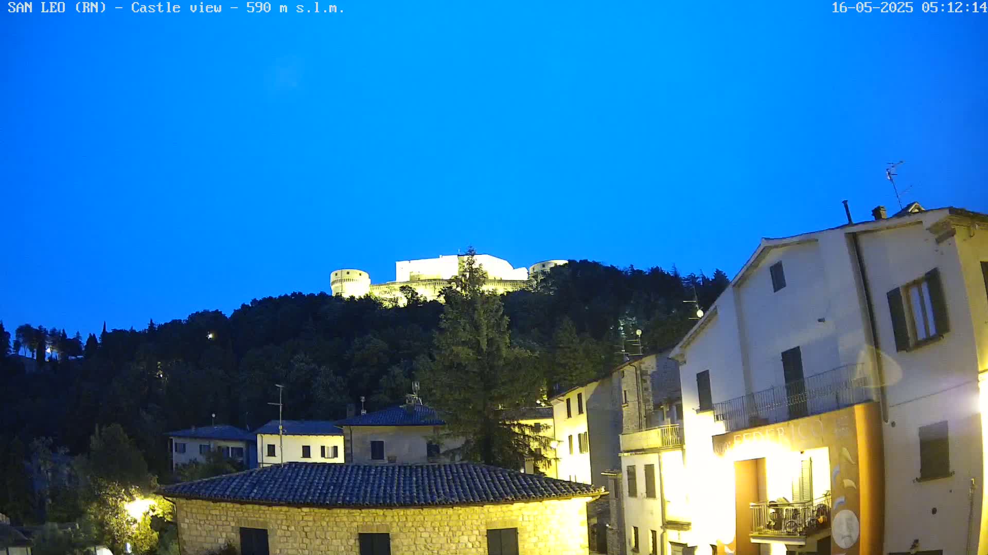 San Leo, Renaissance Fortress Live Cam - Rimini, Emilia-Romagno, Italy