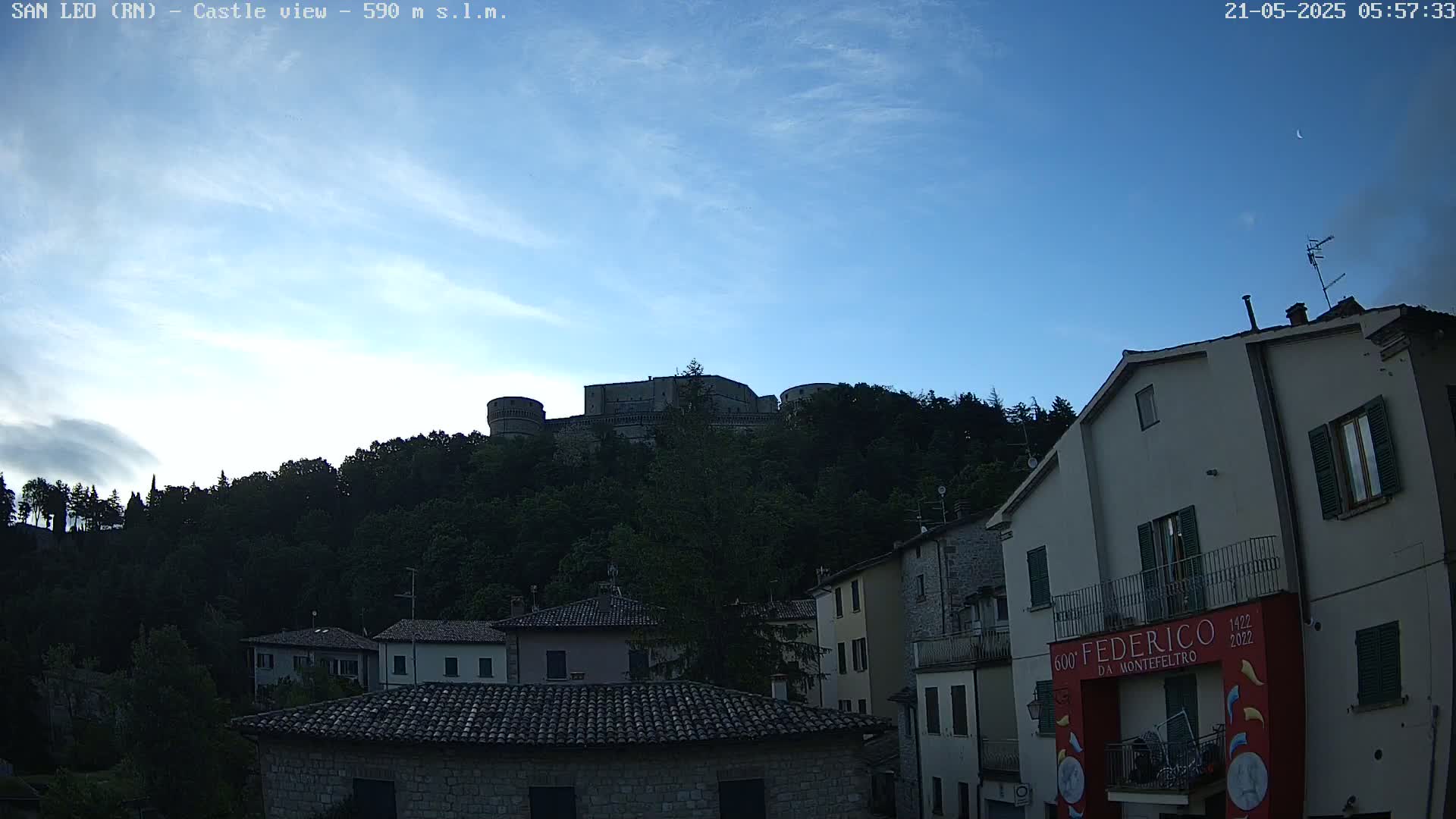 San Leo, Renaissance Fortress Live Cam - Rimini, Emilia-Romagno, Italy