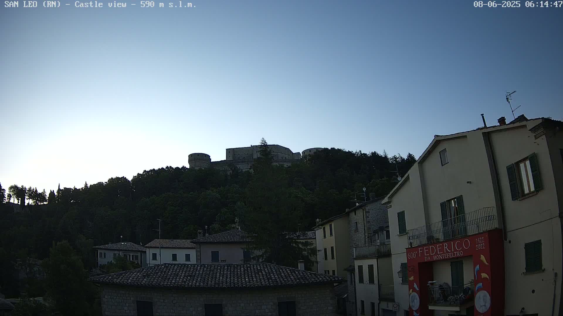 San Leo, Renaissance Fortress Live Cam - Rimini, Emilia-Romagno, Italy