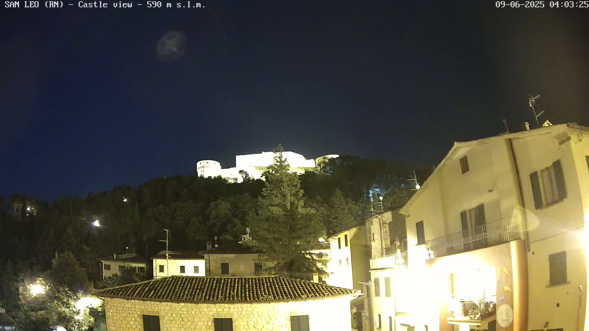 San Leo, Renaissance Fortress Live Cam - Rimini, Emilia-Romagno, Italy