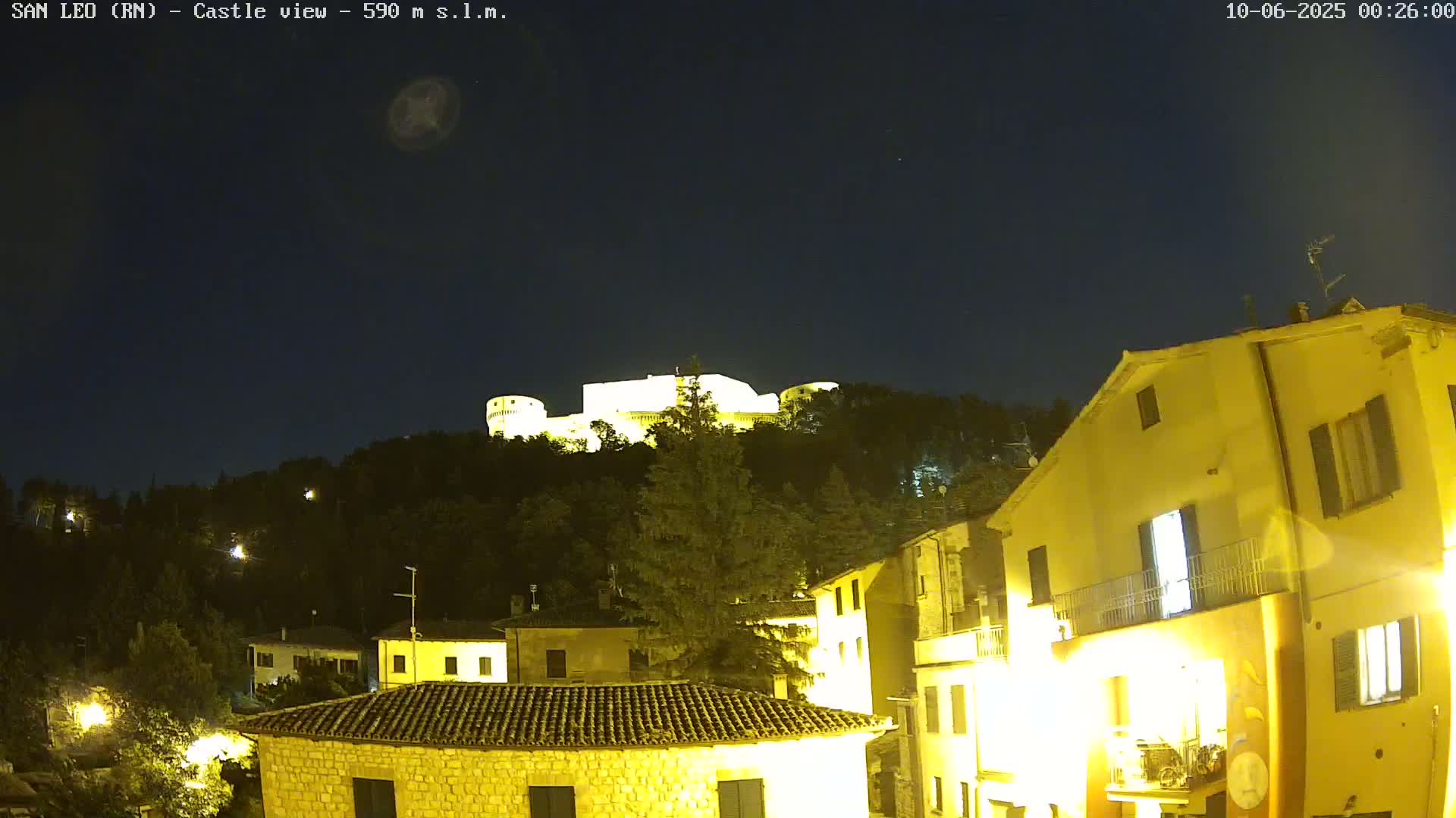 San Leo, Renaissance Fortress Live Cam - Rimini, Emilia-Romagno, Italy