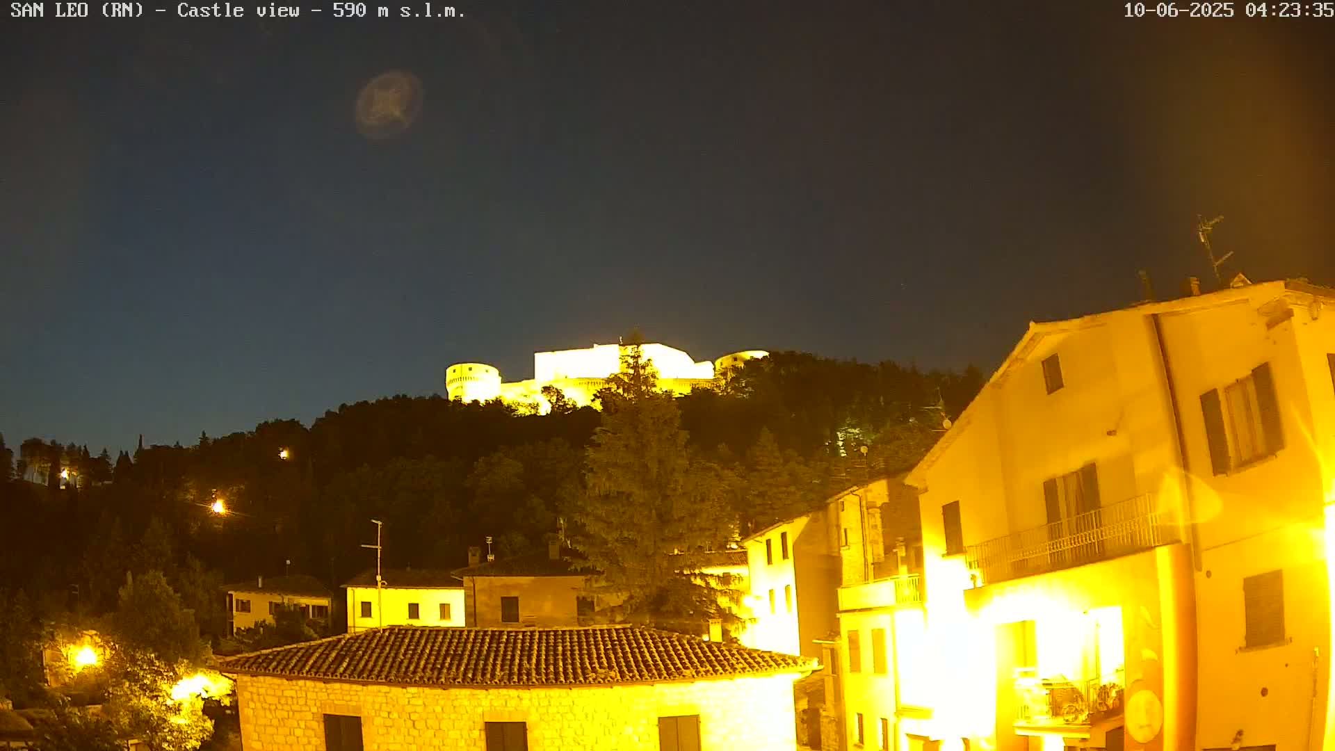 San Leo, Renaissance Fortress Live Cam - Rimini, Emilia-Romagno, Italy