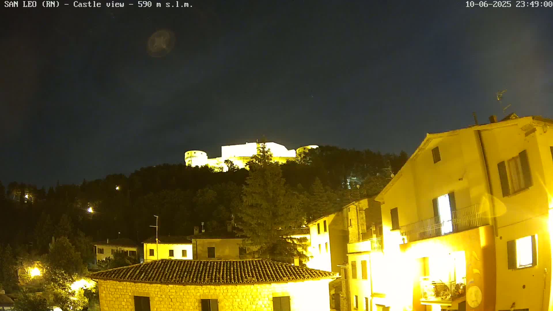 San Leo, Renaissance Fortress Live Cam - Rimini, Emilia-Romagno, Italy