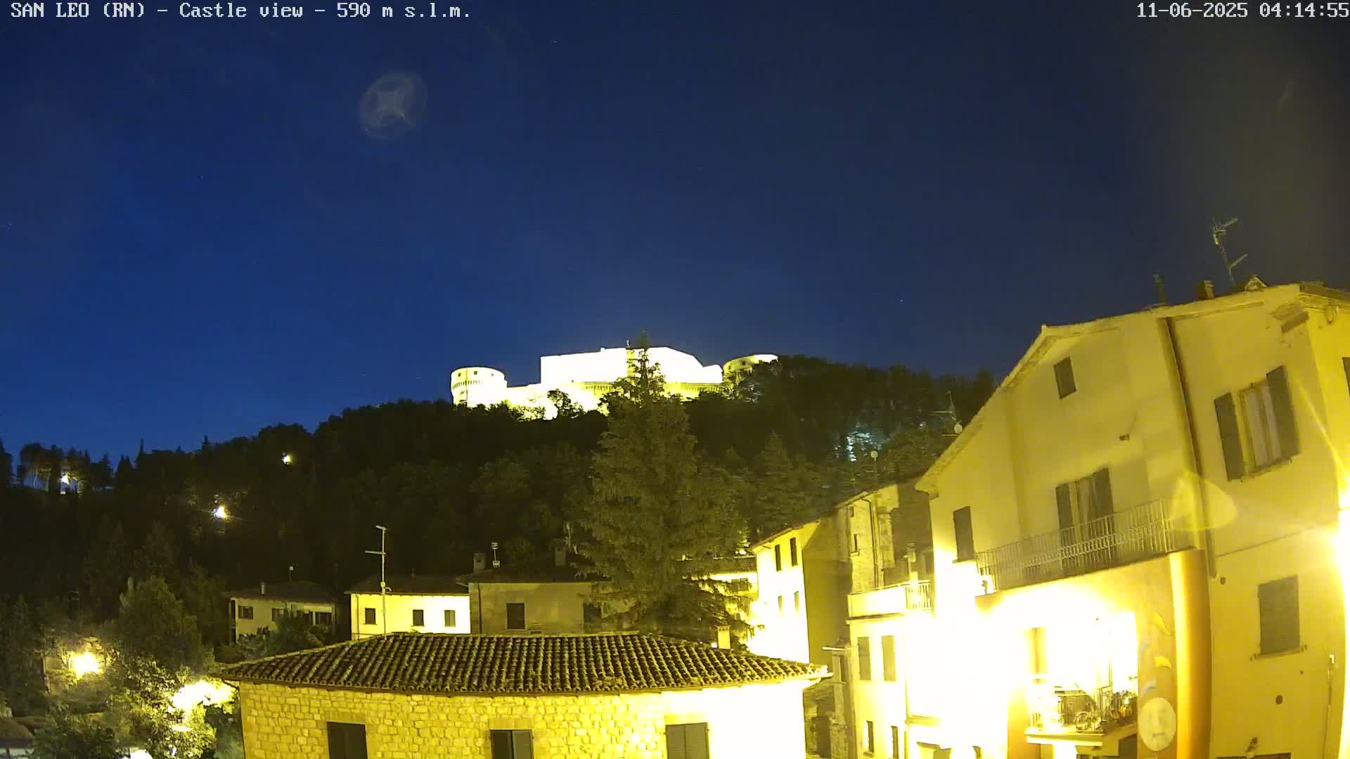 San Leo, Renaissance Fortress Live Cam - Rimini, Emilia-Romagno, Italy