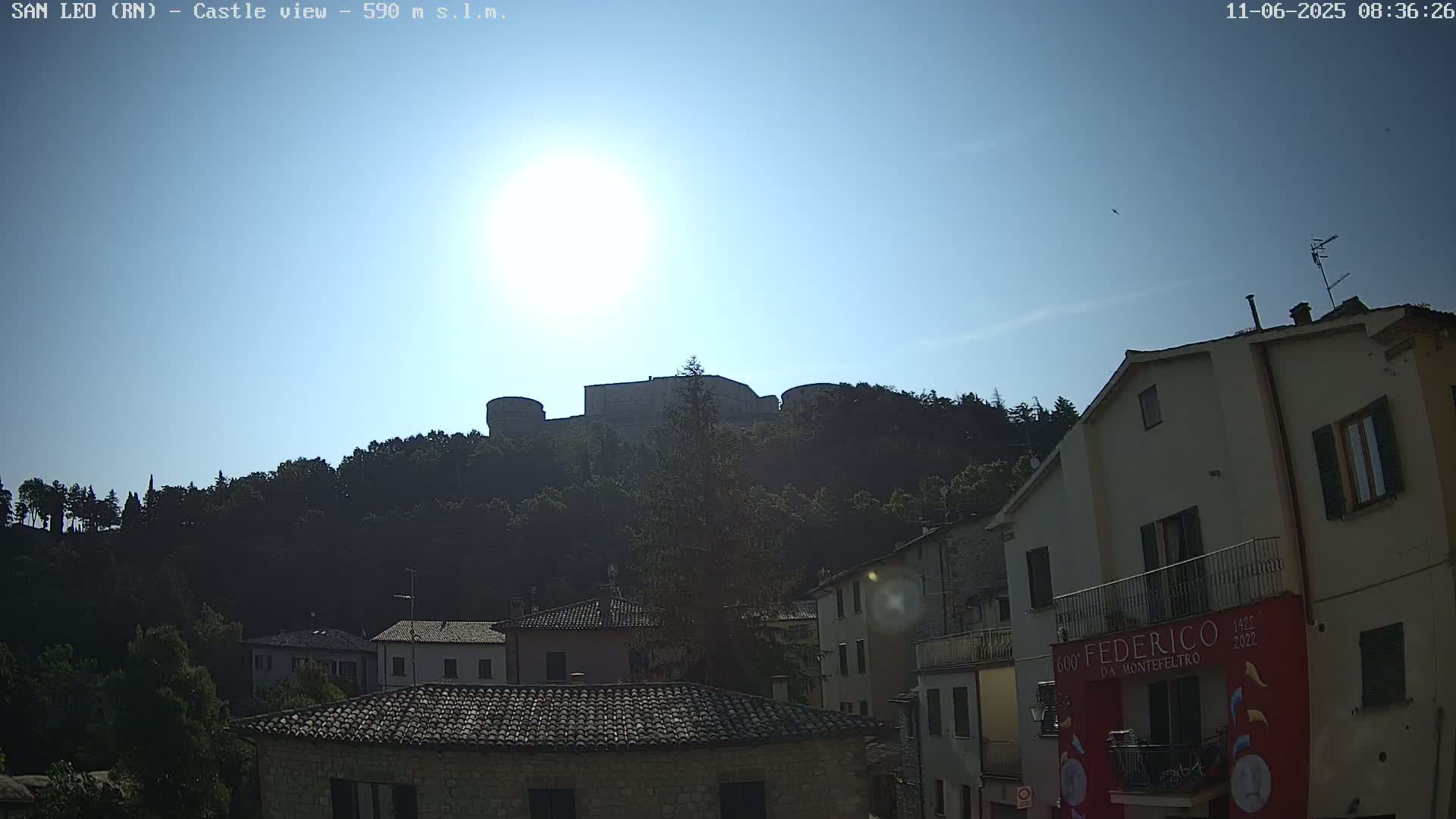 San Leo, Renaissance Fortress Live Cam - Rimini, Emilia-Romagno, Italy