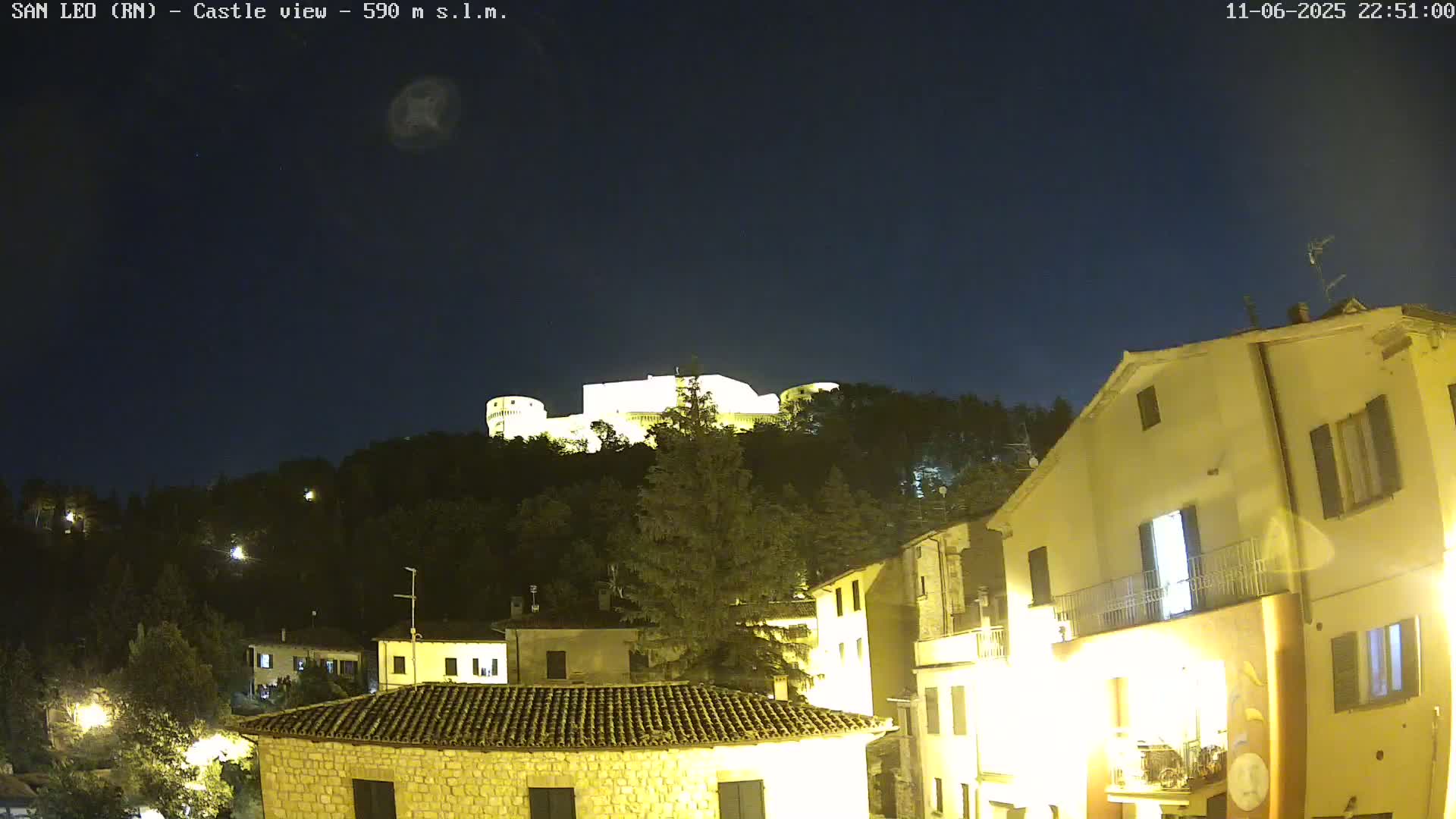 San Leo, Renaissance Fortress Live Cam - Rimini, Emilia-Romagno, Italy