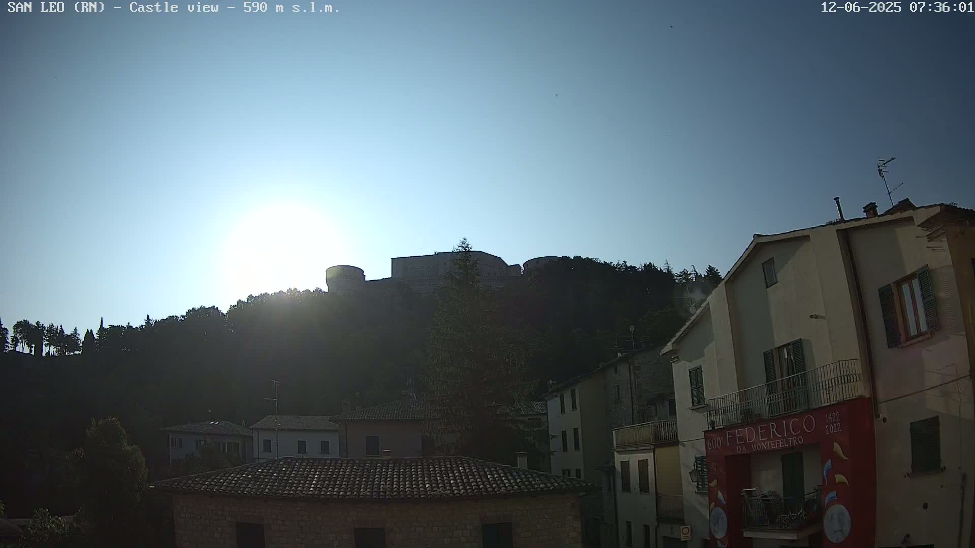 San Leo, Renaissance Fortress Live Cam - Rimini, Emilia-Romagno, Italy