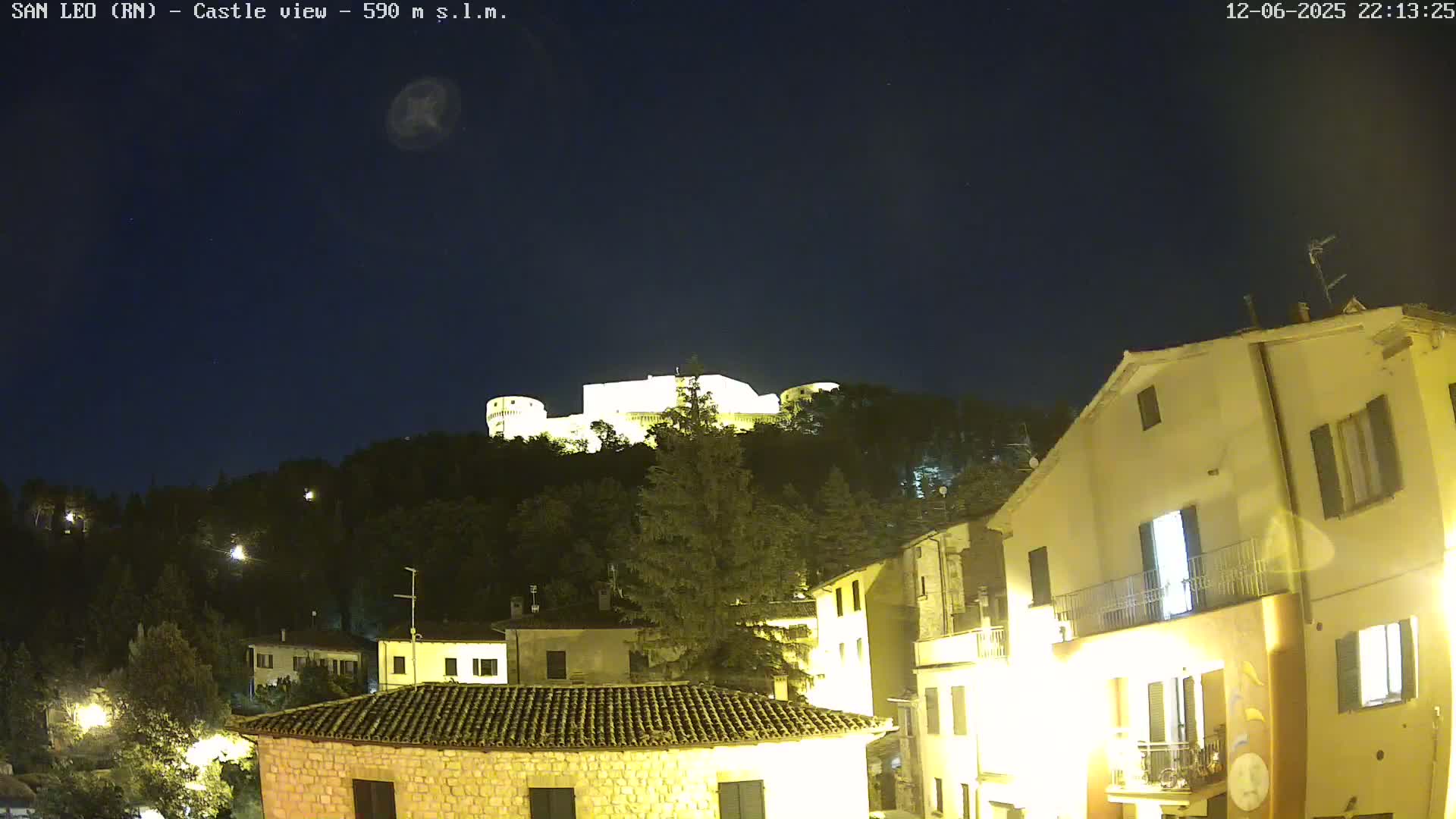 San Leo, Renaissance Fortress Live Cam - Rimini, Emilia-Romagno, Italy