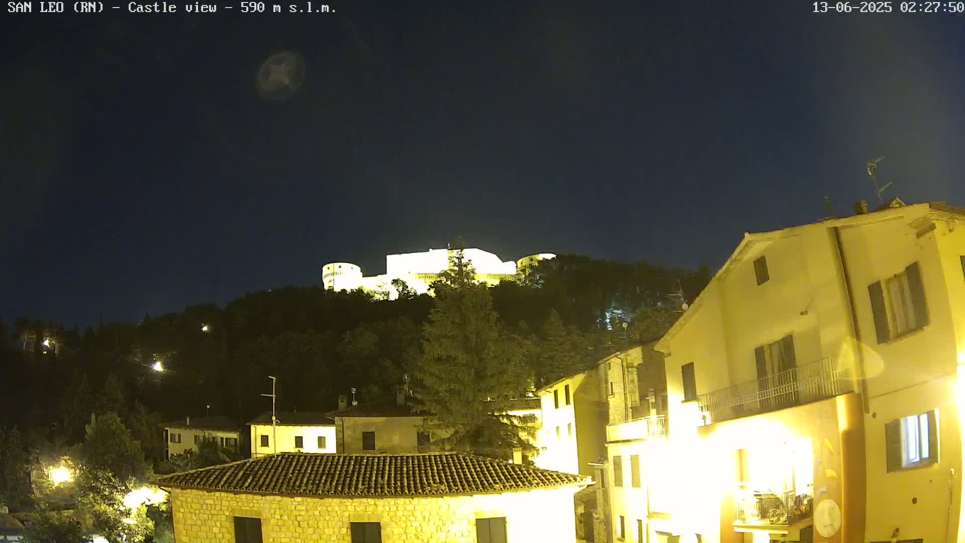 San Leo, Renaissance Fortress Live Cam - Rimini, Emilia-Romagno, Italy