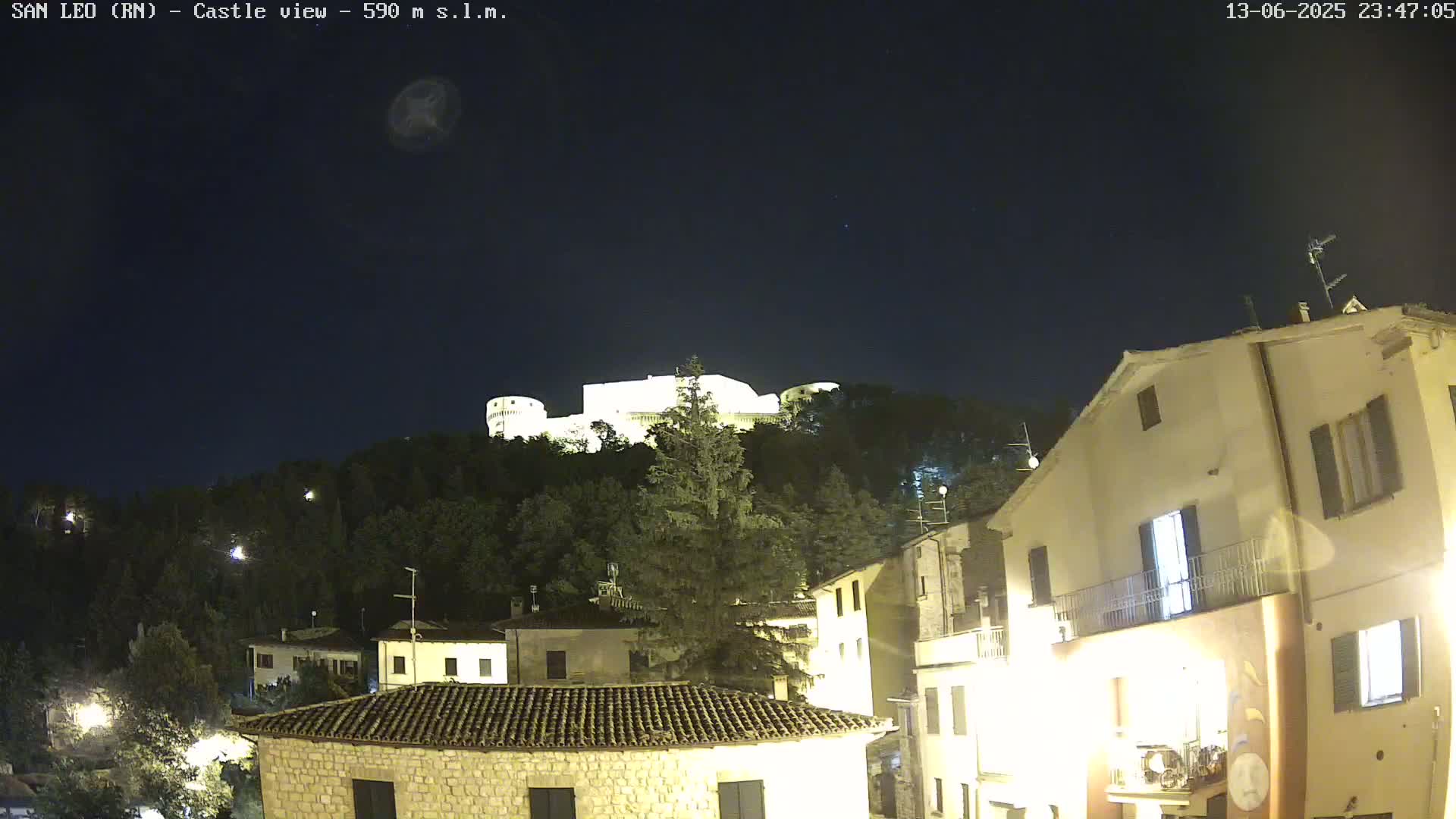 San Leo, Renaissance Fortress Live Cam - Rimini, Emilia-Romagno, Italy