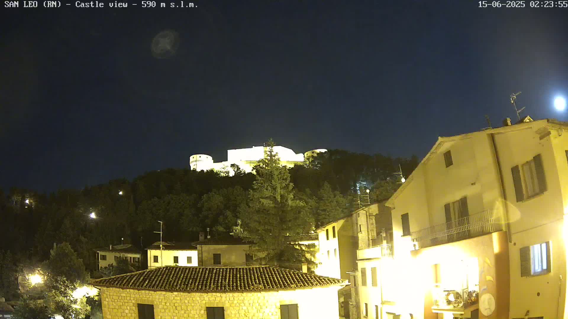 San Leo, Renaissance Fortress Live Cam - Rimini, Emilia-Romagno, Italy