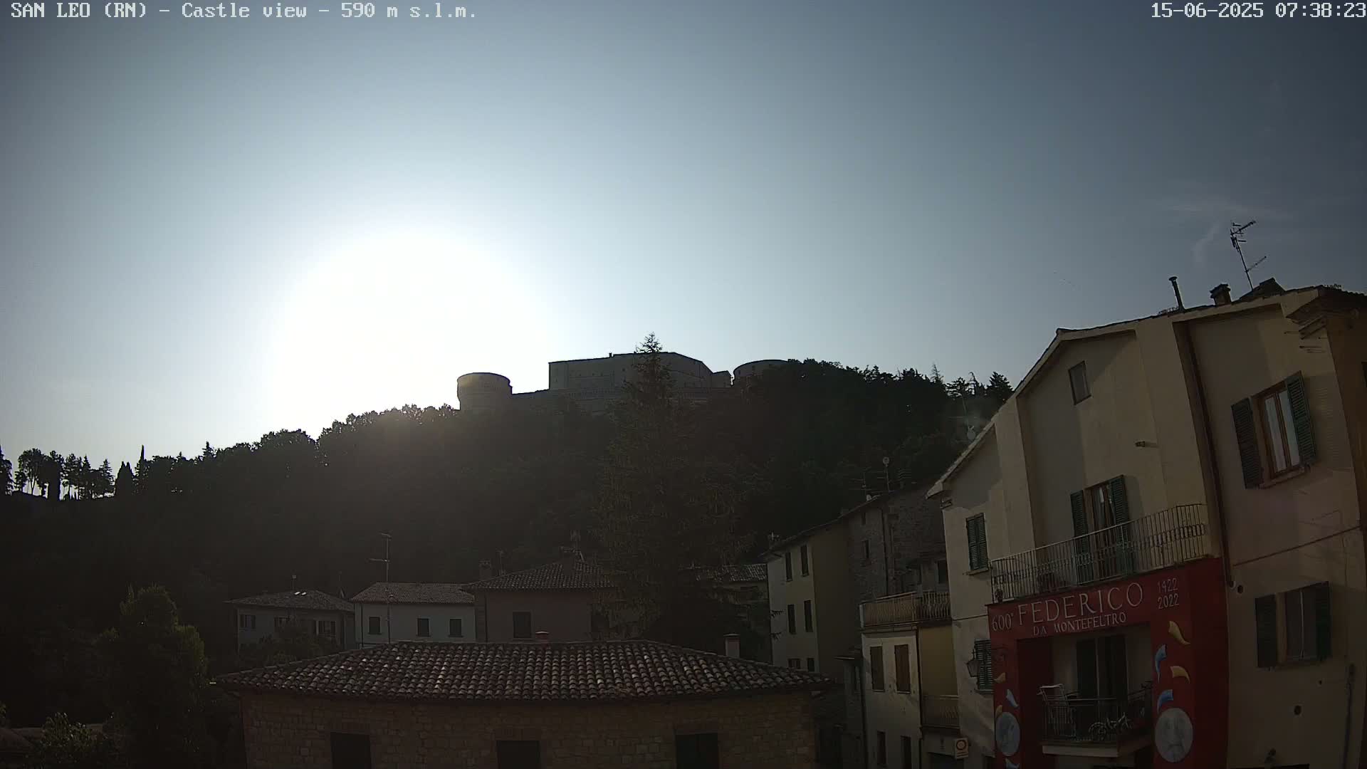 San Leo, Renaissance Fortress Live Cam - Rimini, Emilia-Romagno, Italy