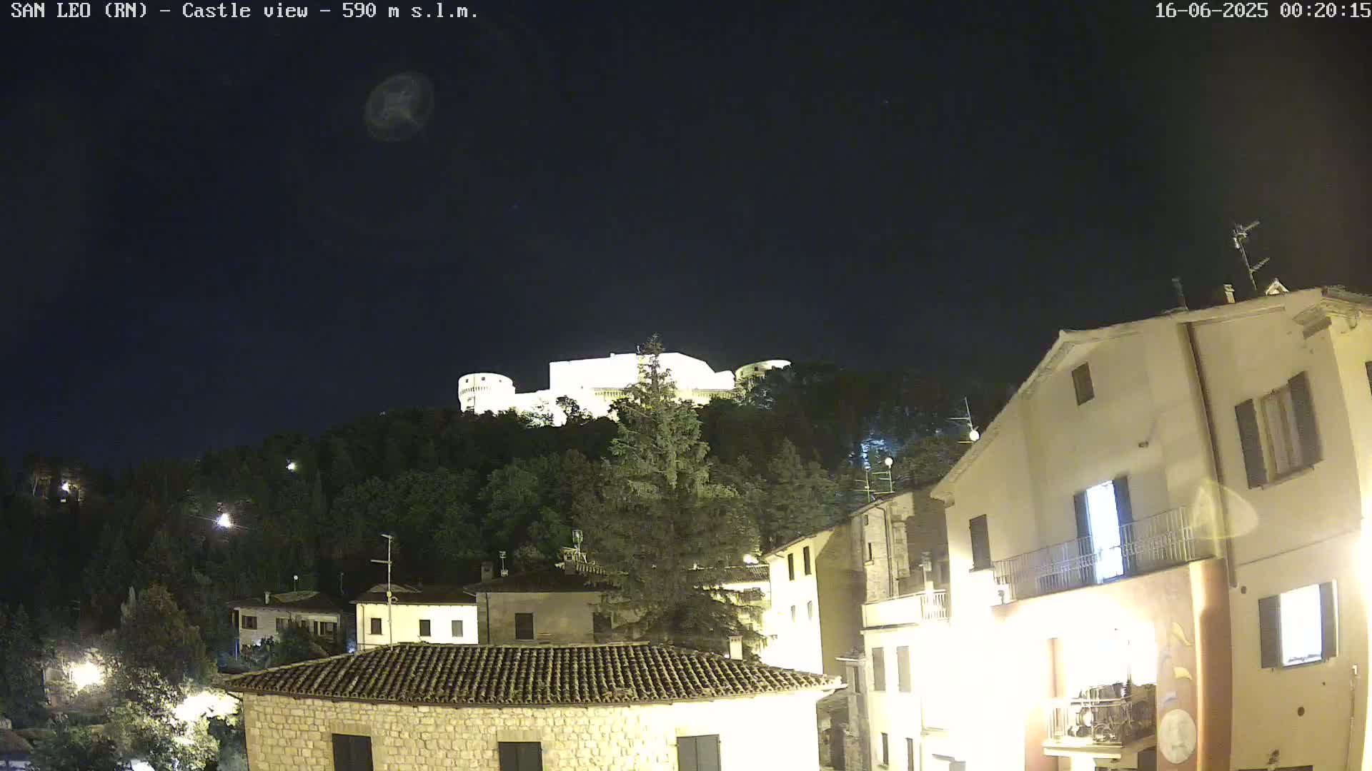 San Leo, Renaissance Fortress Live Cam - Rimini, Emilia-Romagno, Italy