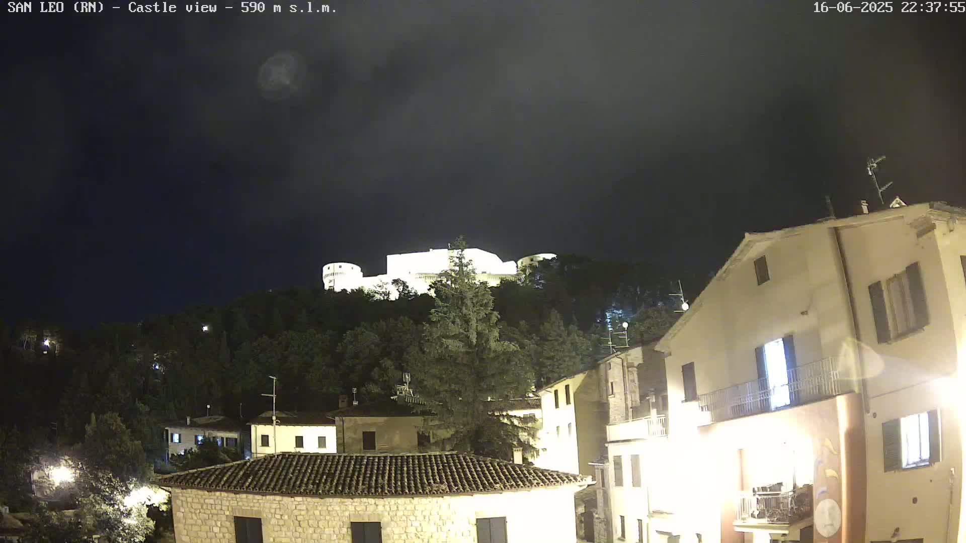 San Leo, Renaissance Fortress Live Cam - Rimini, Emilia-Romagno, Italy