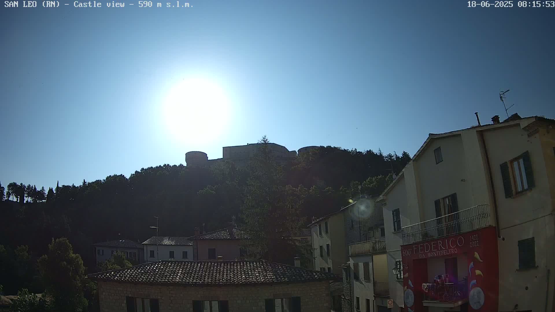 San Leo, Renaissance Fortress Live Cam - Rimini, Emilia-Romagno, Italy