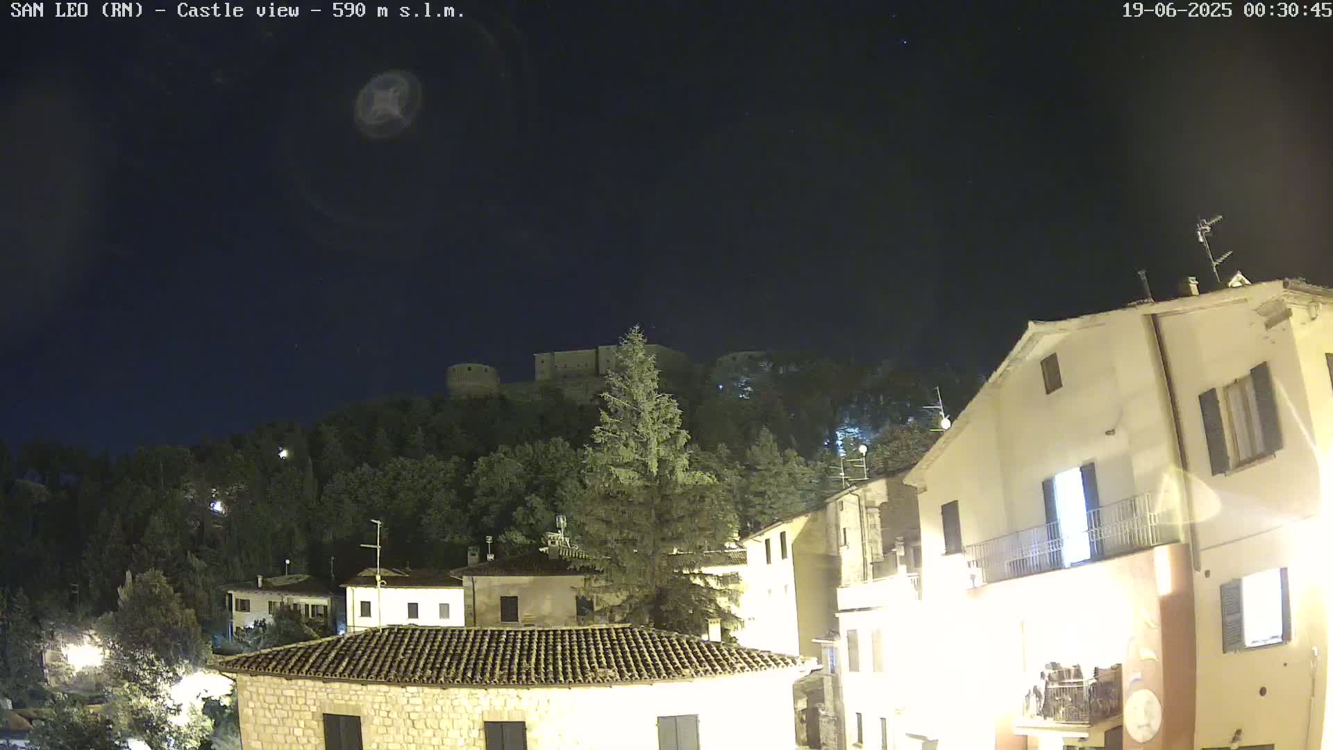 San Leo, Renaissance Fortress Live Cam - Rimini, Emilia-Romagno, Italy