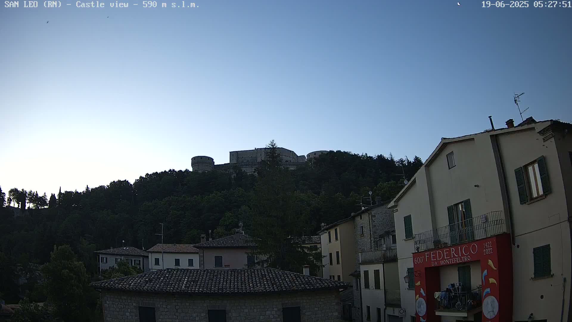 San Leo, Renaissance Fortress Live Cam - Rimini, Emilia-Romagno, Italy