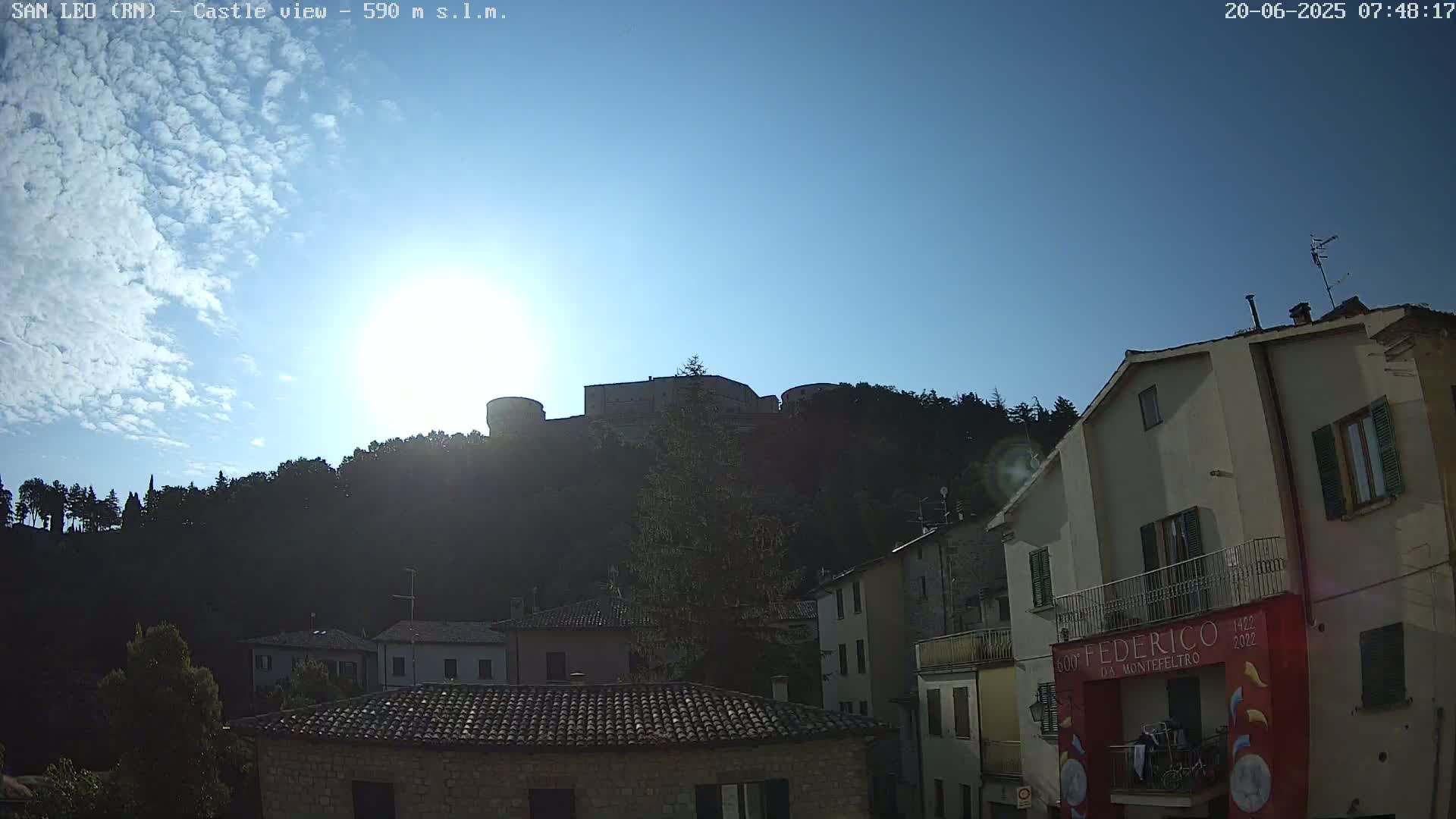 San Leo, Renaissance Fortress Live Cam - Rimini, Emilia-Romagno, Italy