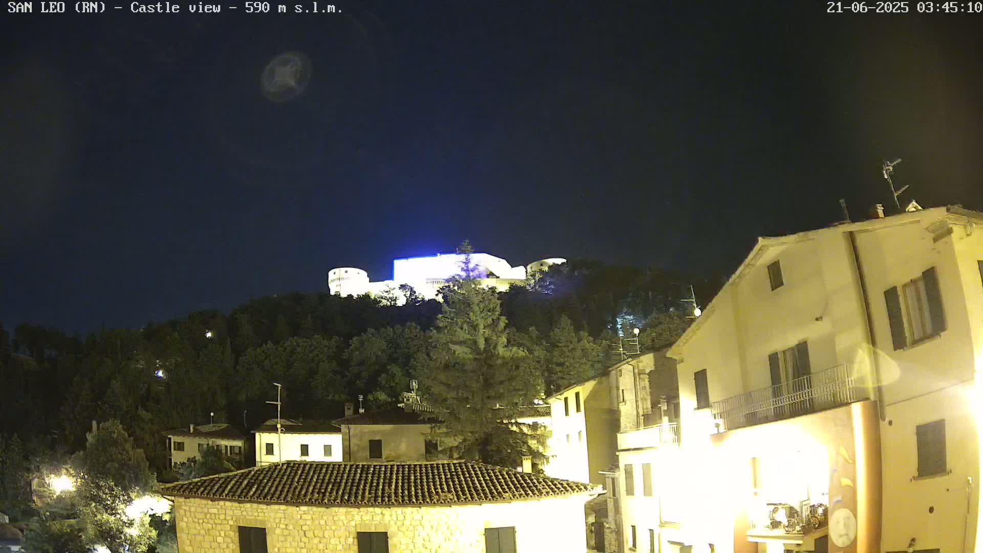 San Leo, Renaissance Fortress Live Cam - Rimini, Emilia-Romagno, Italy