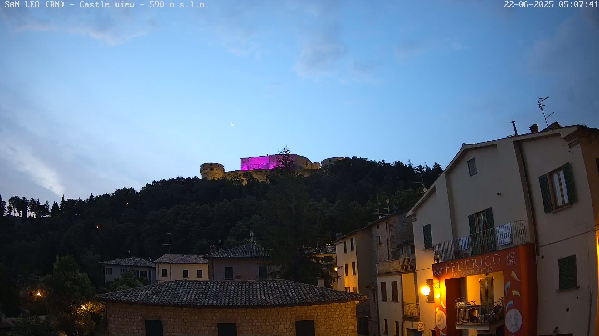 San Leo, Renaissance Fortress Live Cam - Rimini, Emilia-Romagno, Italy