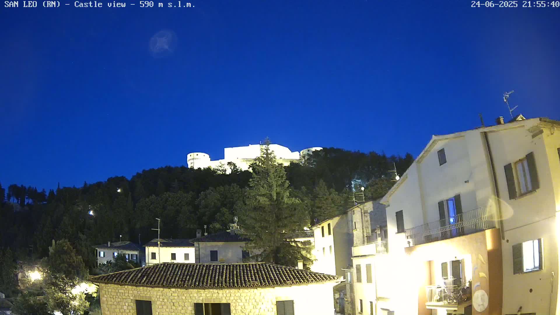 San Leo, Renaissance Fortress Live Cam - Rimini, Emilia-Romagno, Italy