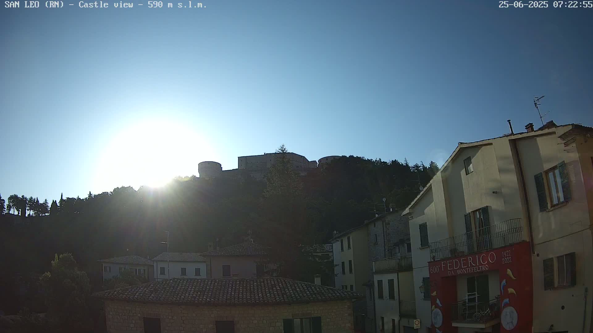 San Leo, Renaissance Fortress Live Cam - Rimini, Emilia-Romagno, Italy