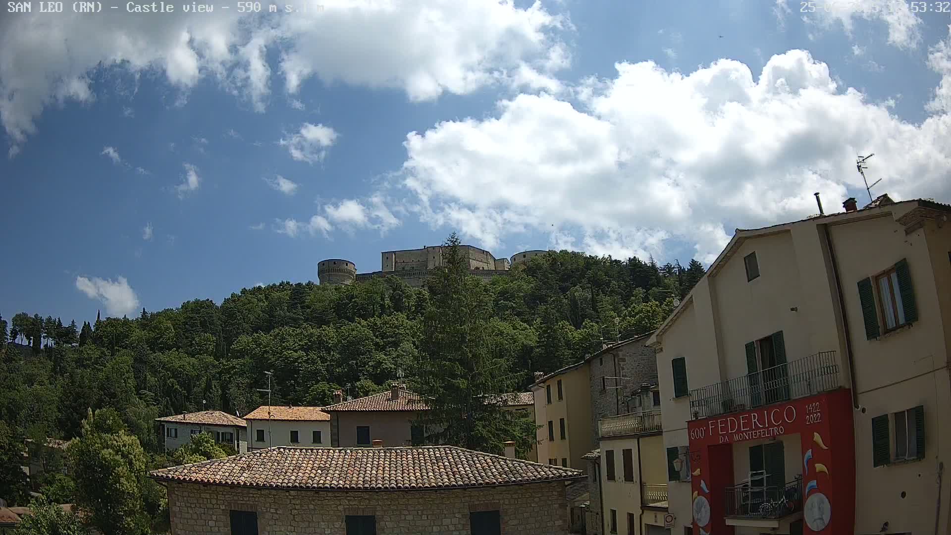 San Leo, Renaissance Fortress Live Cam - Rimini, Emilia-Romagno, Italy