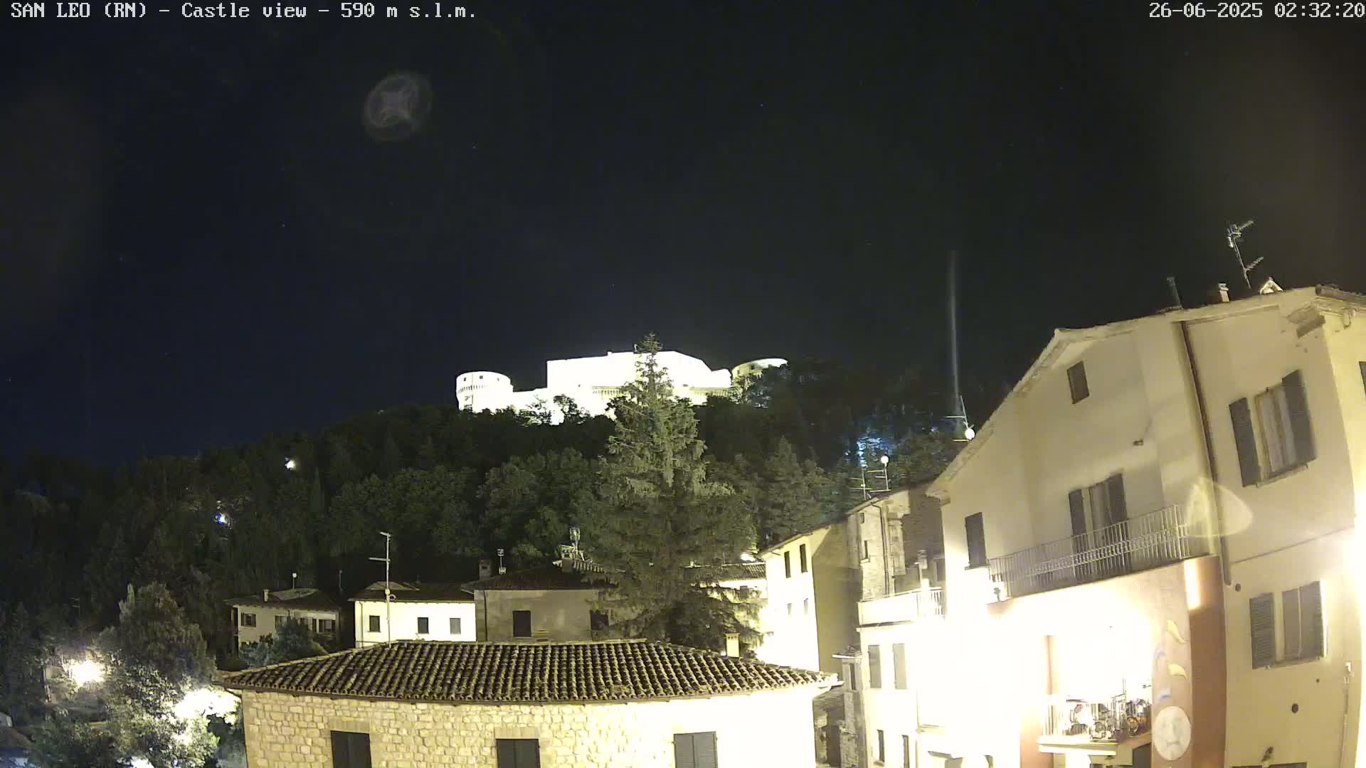 San Leo, Renaissance Fortress Live Cam - Rimini, Emilia-Romagno, Italy