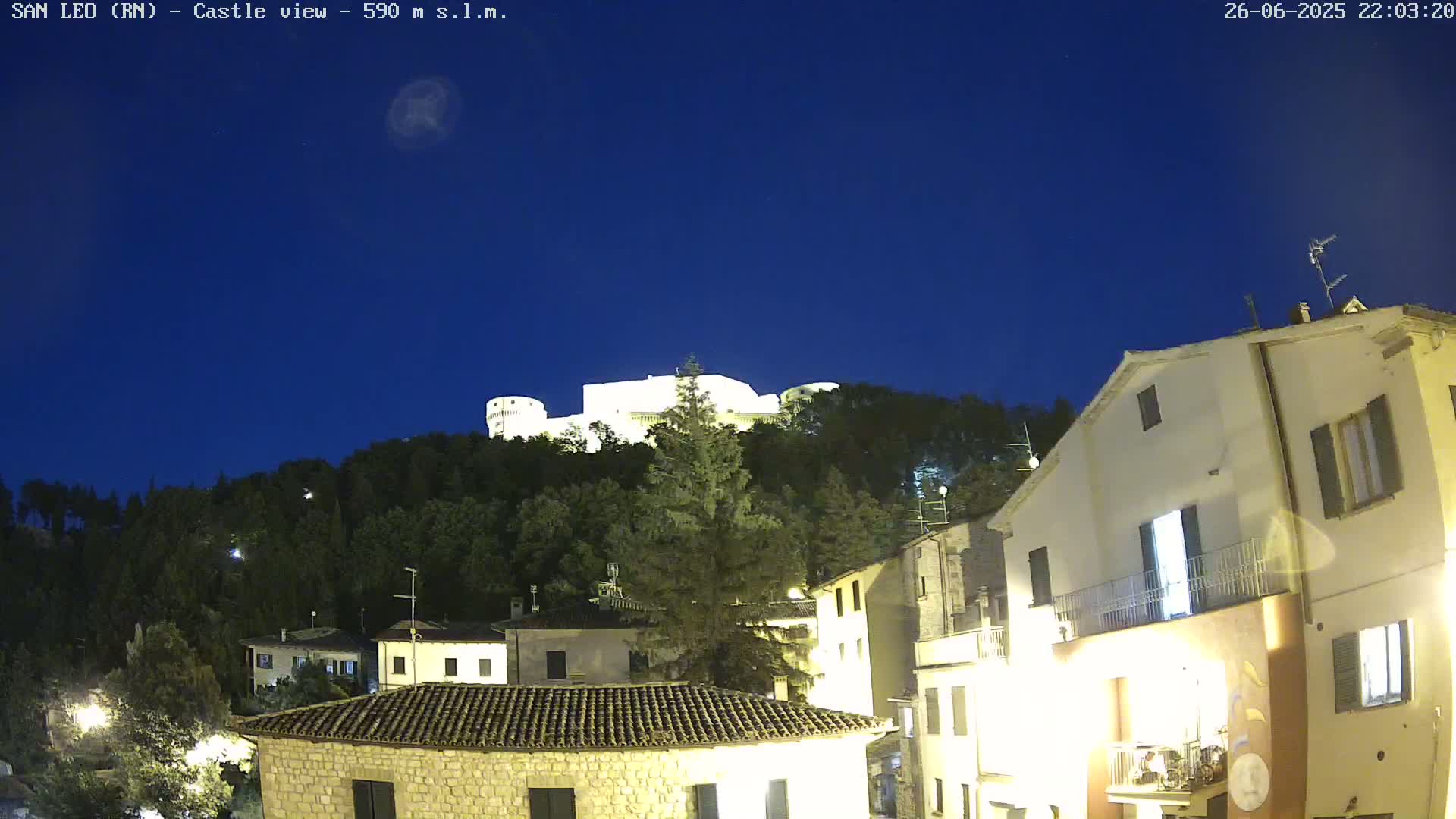 San Leo, Renaissance Fortress Live Cam - Rimini, Emilia-Romagno, Italy