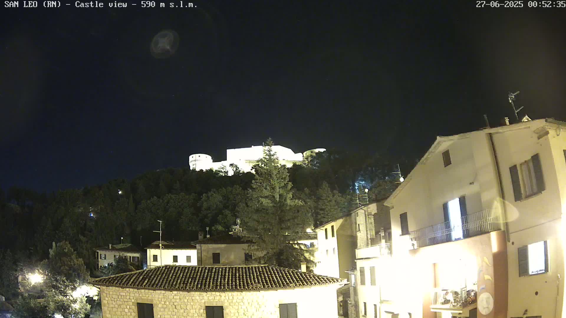 San Leo, Renaissance Fortress Live Cam - Rimini, Emilia-Romagno, Italy