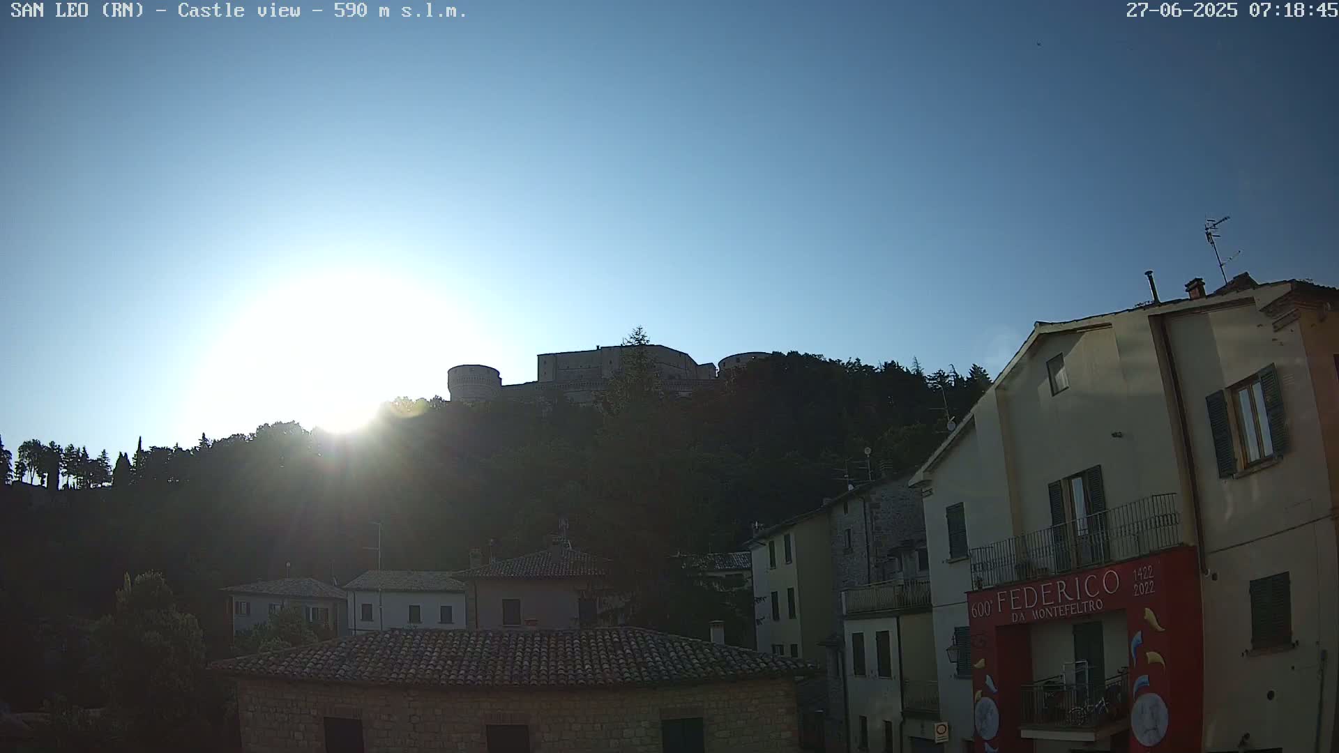 San Leo, Renaissance Fortress Live Cam - Rimini, Emilia-Romagno, Italy
