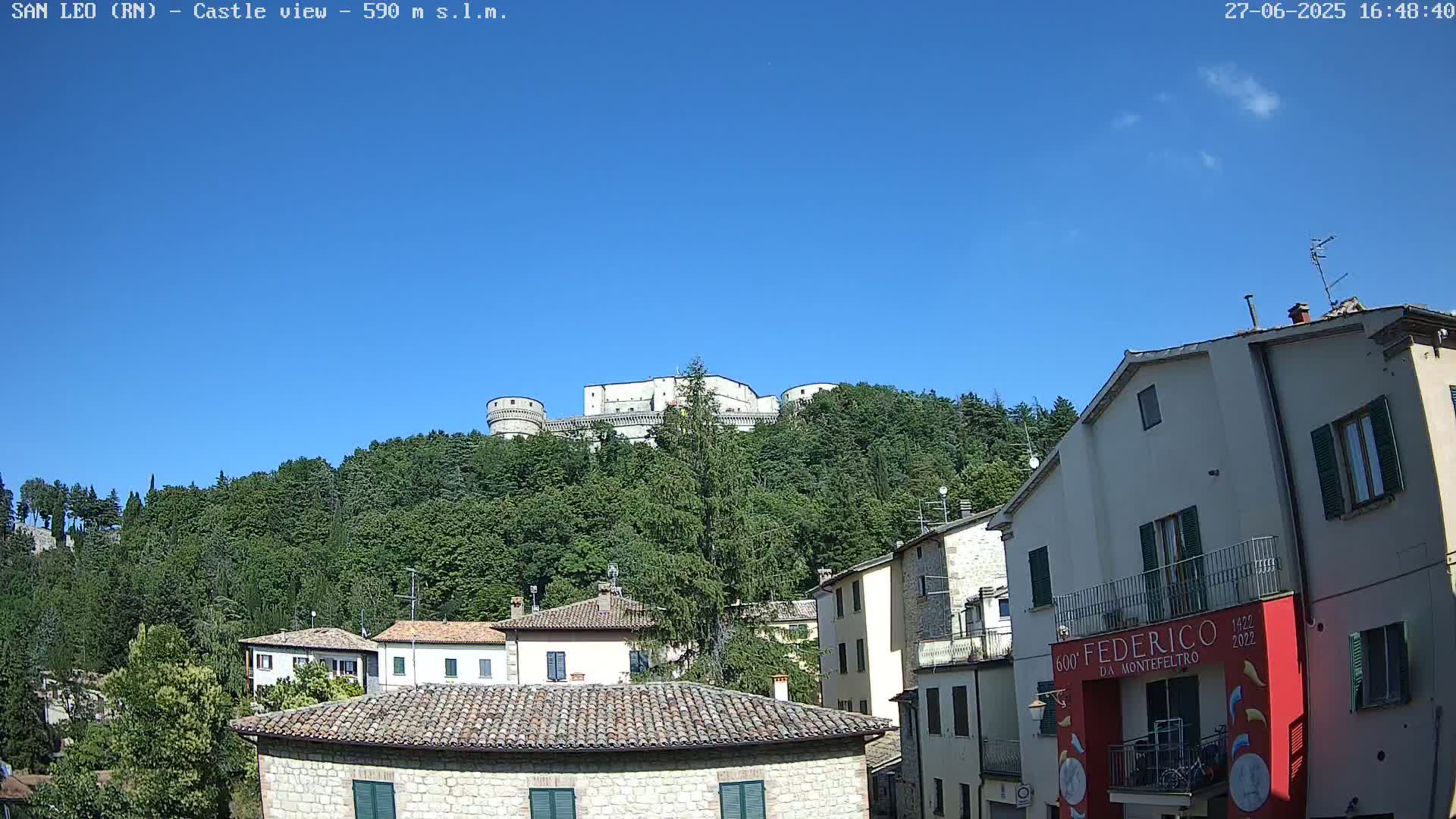 San Leo, Renaissance Fortress Live Cam - Rimini, Emilia-Romagno, Italy