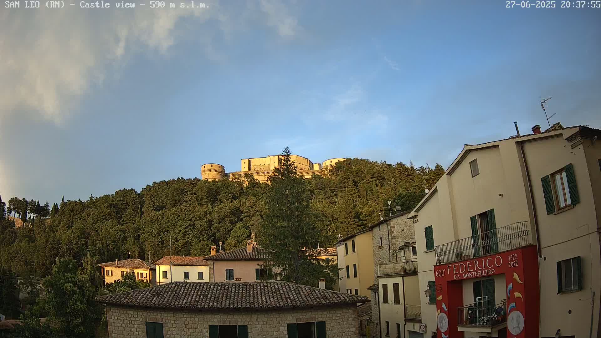 San Leo, Renaissance Fortress Live Cam - Rimini, Emilia-Romagno, Italy