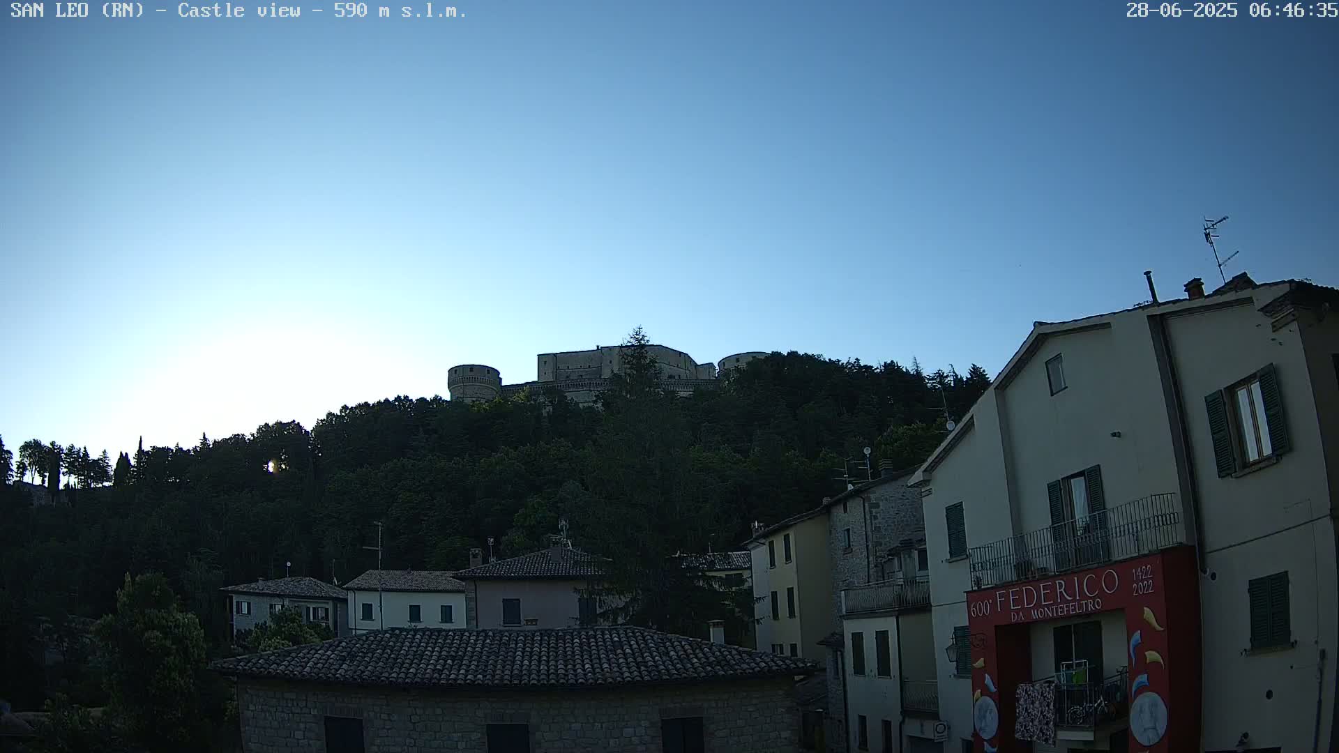 San Leo, Renaissance Fortress Live Cam - Rimini, Emilia-Romagno, Italy
