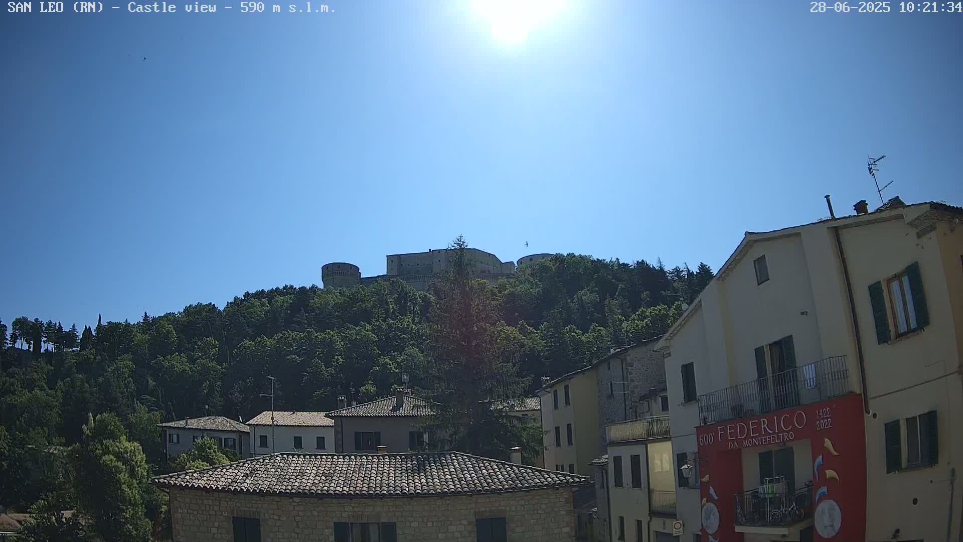 San Leo, Renaissance Fortress Live Cam - Rimini, Emilia-Romagno, Italy