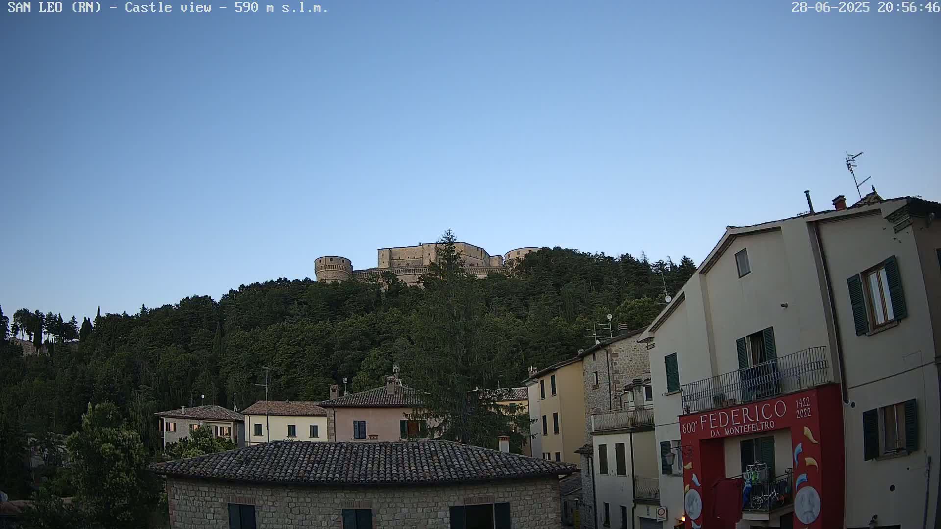 San Leo, Renaissance Fortress Live Cam - Rimini, Emilia-Romagno, Italy