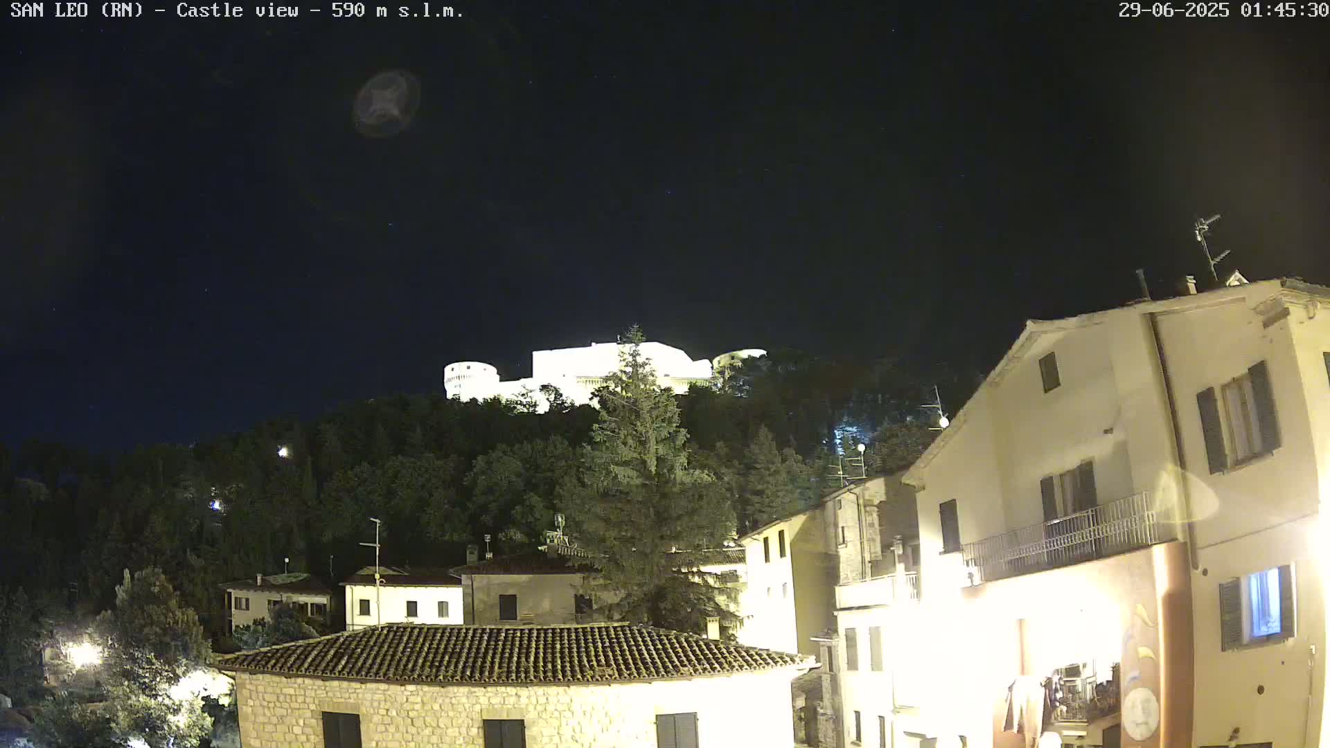 San Leo, Renaissance Fortress Live Cam - Rimini, Emilia-Romagno, Italy